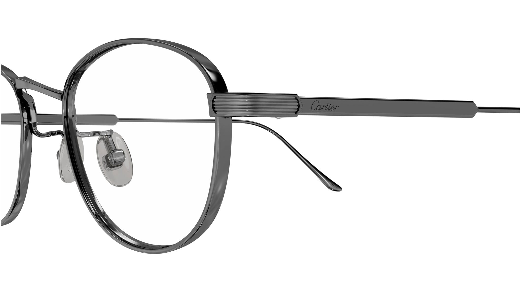 Occhiali da vista CARTIER CT0562OA Smooth dark ruthenium finish