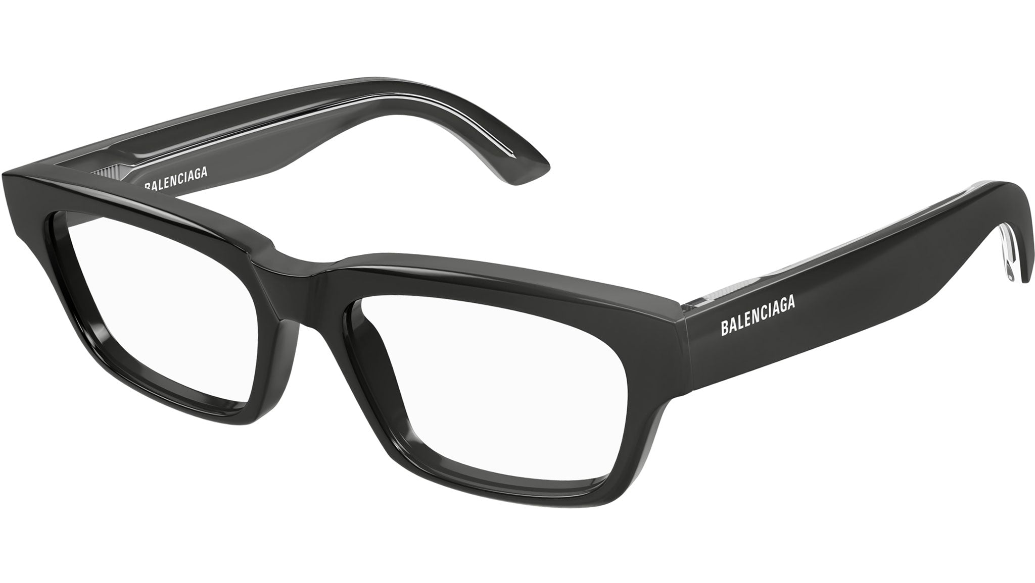 Occhiali da vista BALENCIAGA BB0344O Shiny solid dark grey
