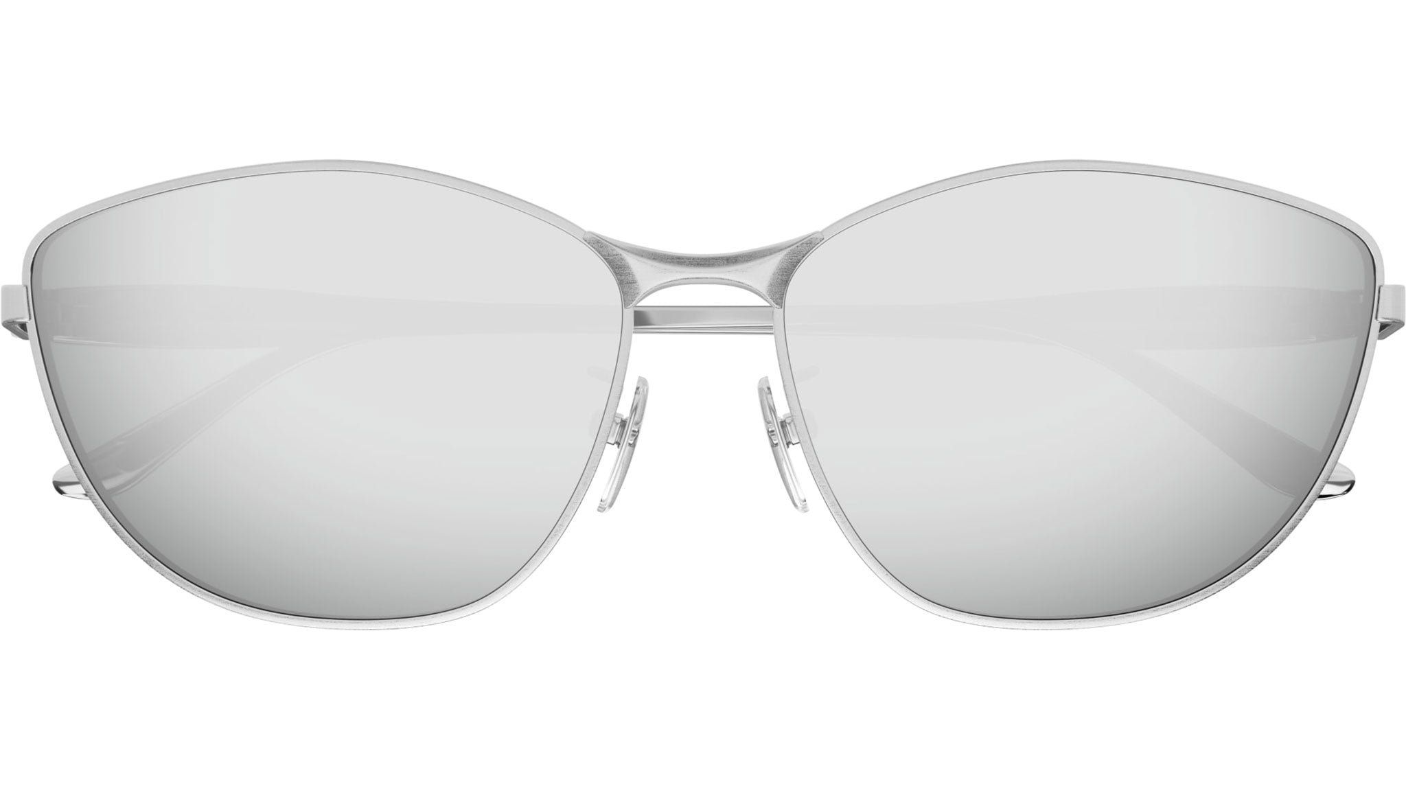 Occhiali da sole BALENCIAGA BB0358SK Shiny horizontal brushed silver