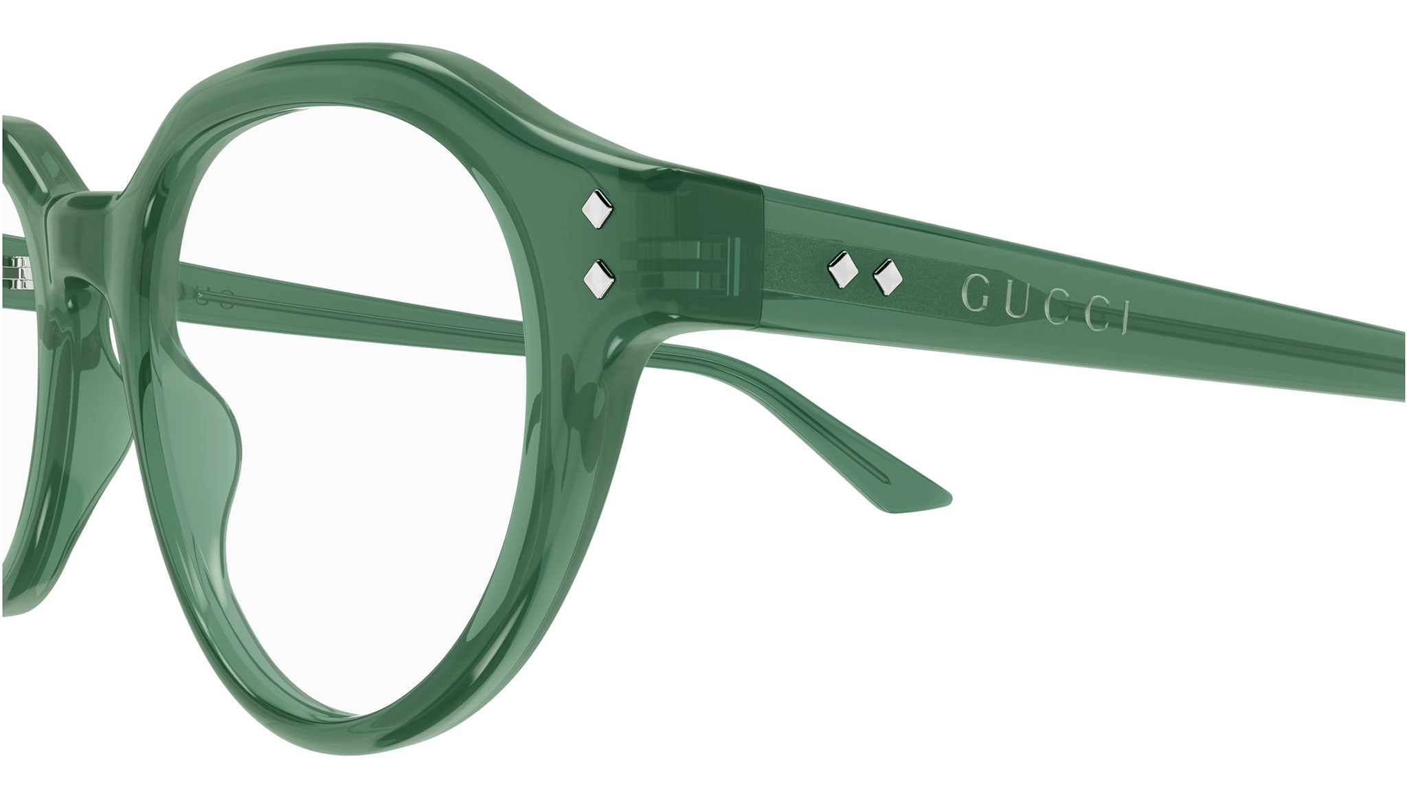 Occhiali da vista GUCCI GG1894O Shiny transparent bottle green