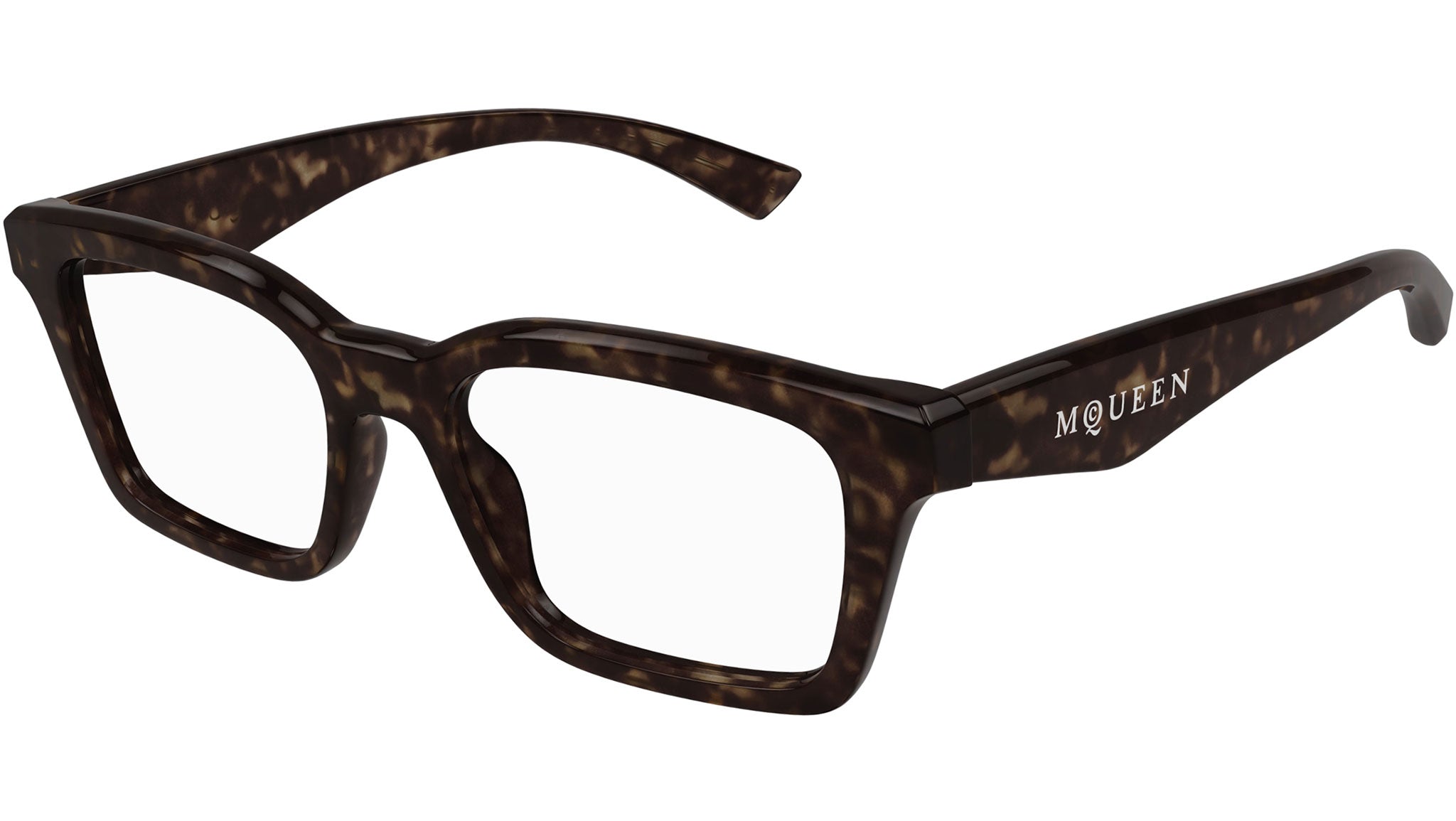 Occhiali da vista ALEXANDER MCQUEEN AM0476O Shiny dark havana
