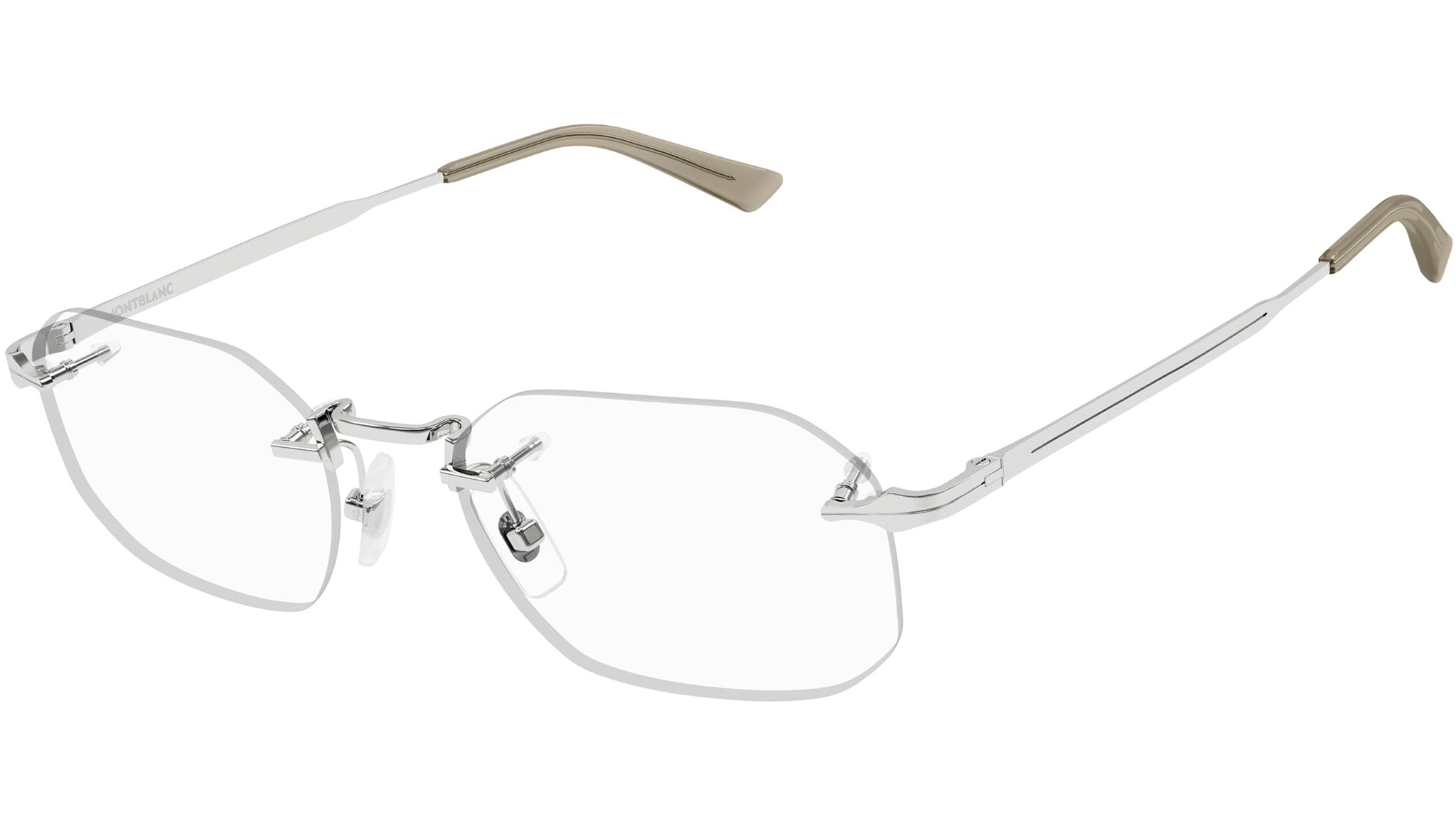 Occhiali da vista MONTBLANC MB0307O Shiny silver