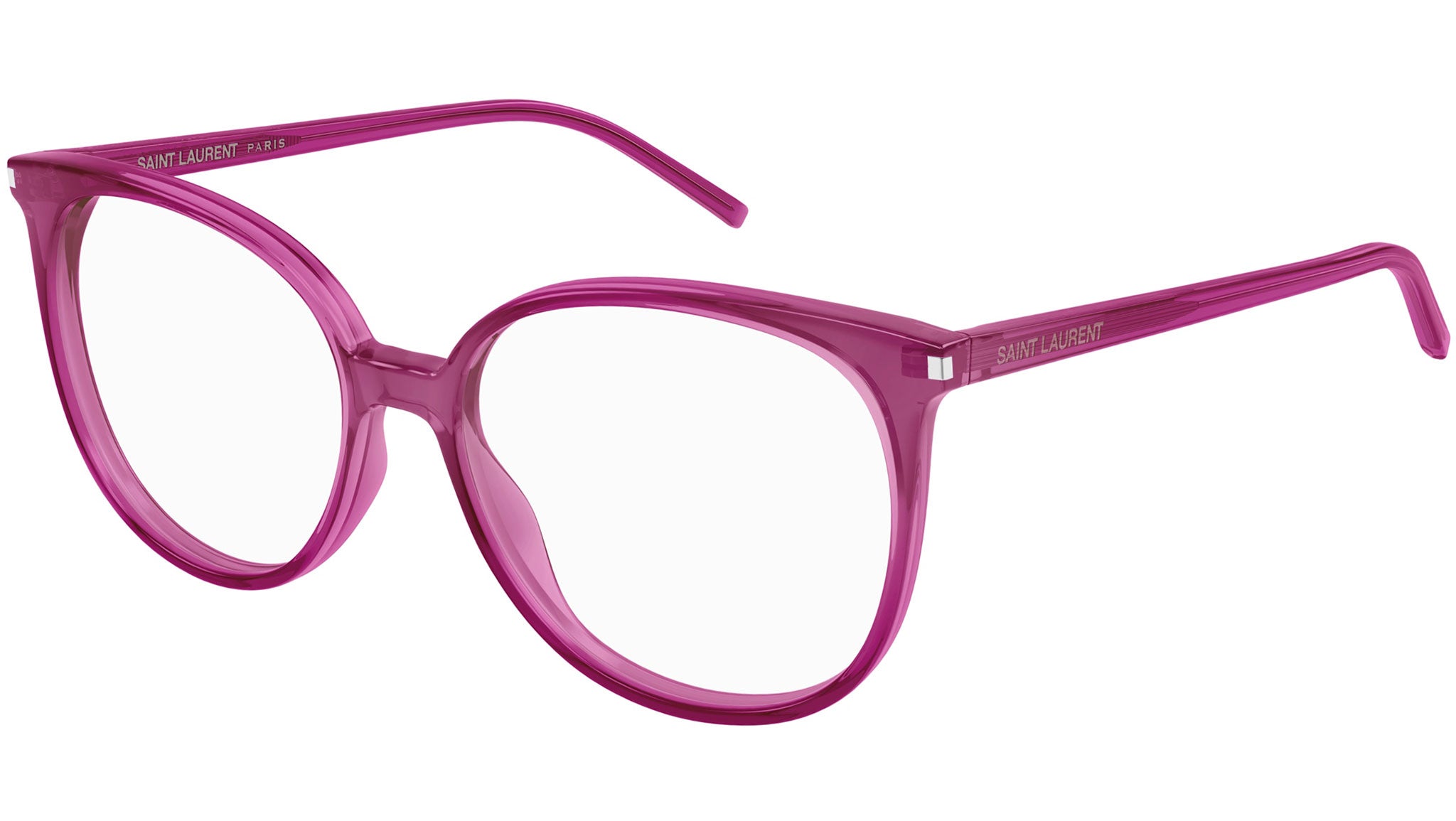 Occhiali da vista SAINT LAURENT SL39 Shiny transparent cyclamen