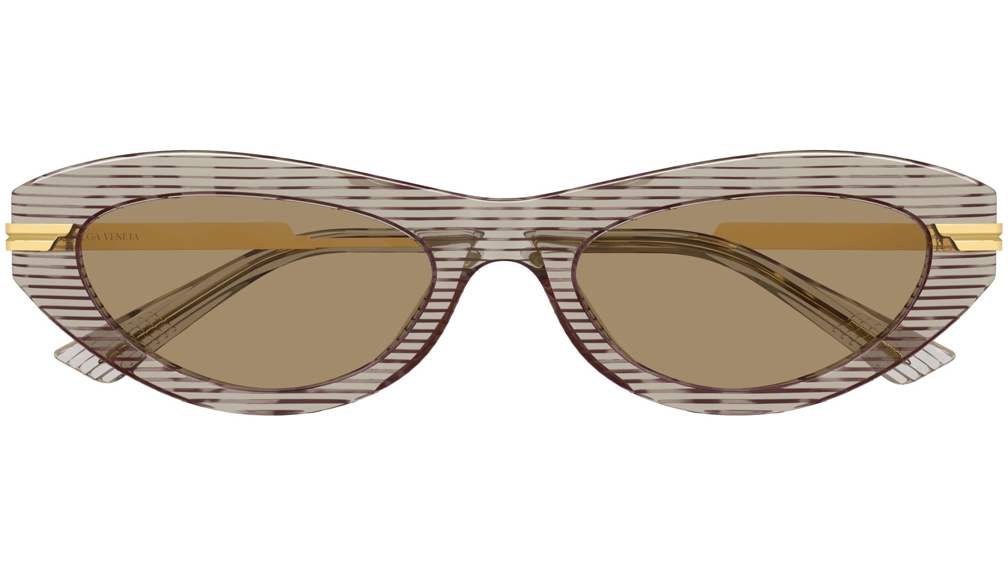 Occhiali da sole BOTTEGA VENETA BV1368S Shiny laminated brown havana on crystal