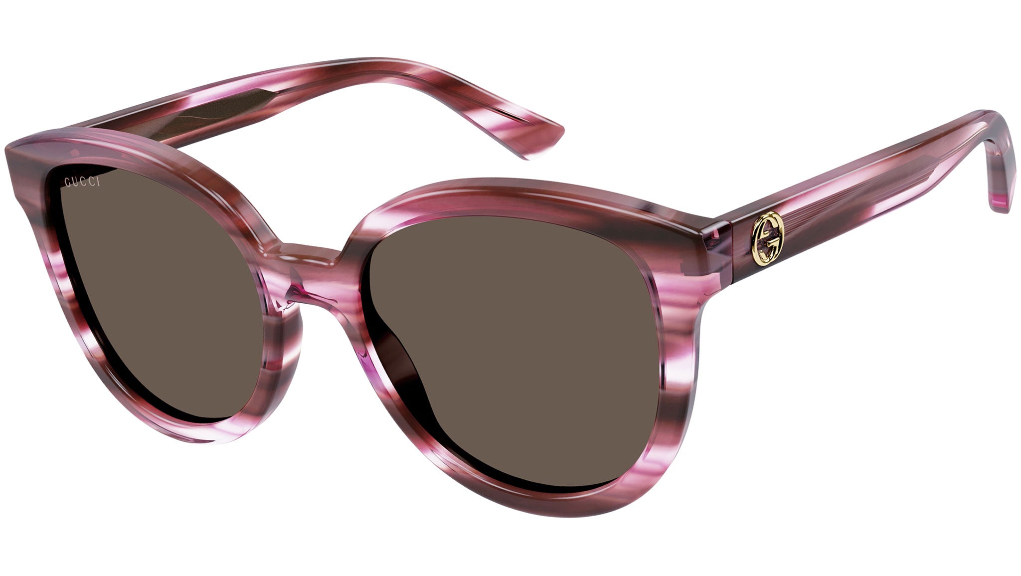 Occhiali da sole GUCCI GG1315S Shiny striated pink havana
