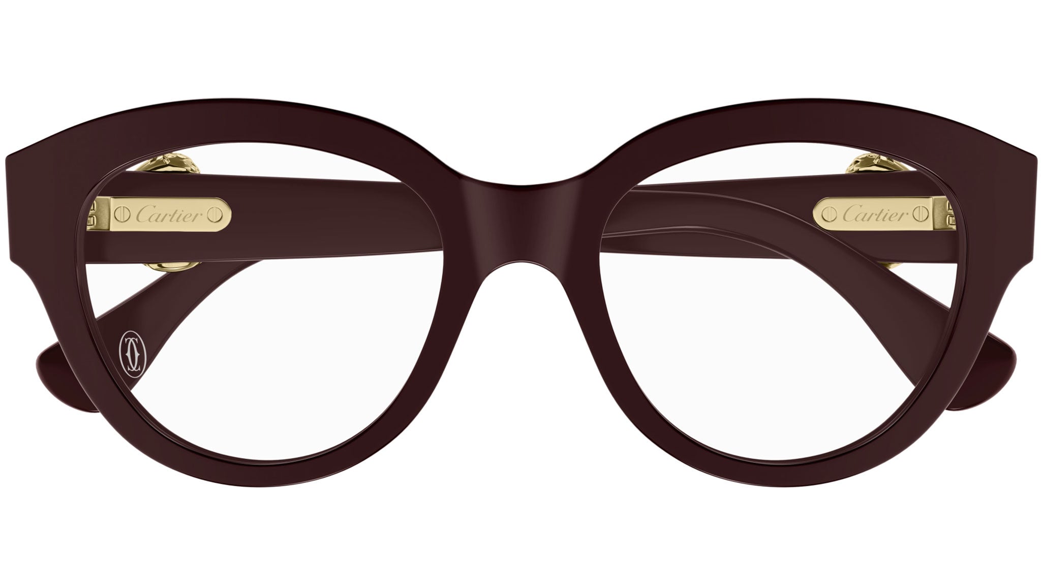 Occhiali da vista CARTIER CT0567O Shiny solid dark wine red
