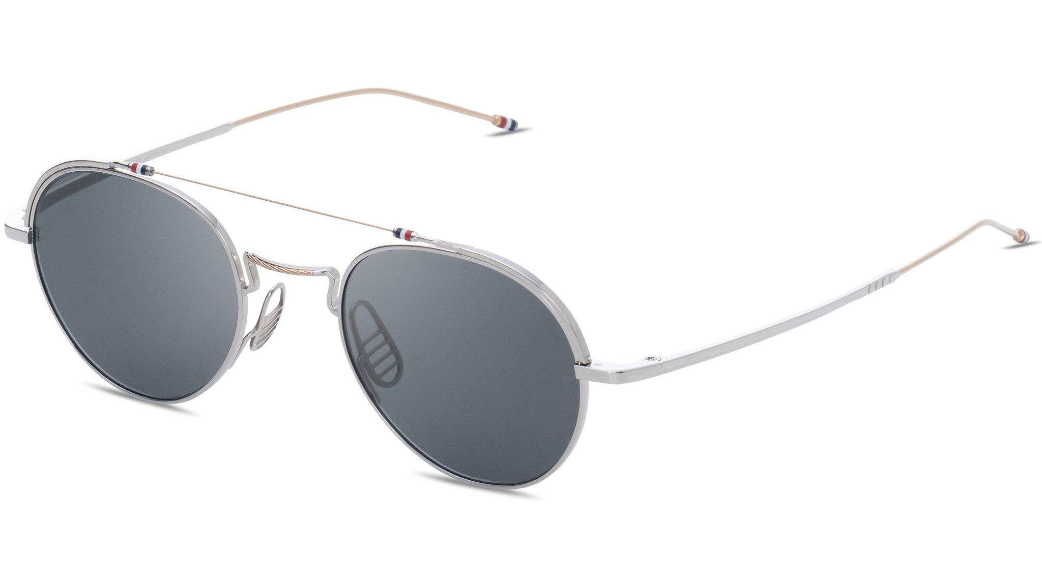 Occhiali THOM BROWNE TBS Silver and white gold