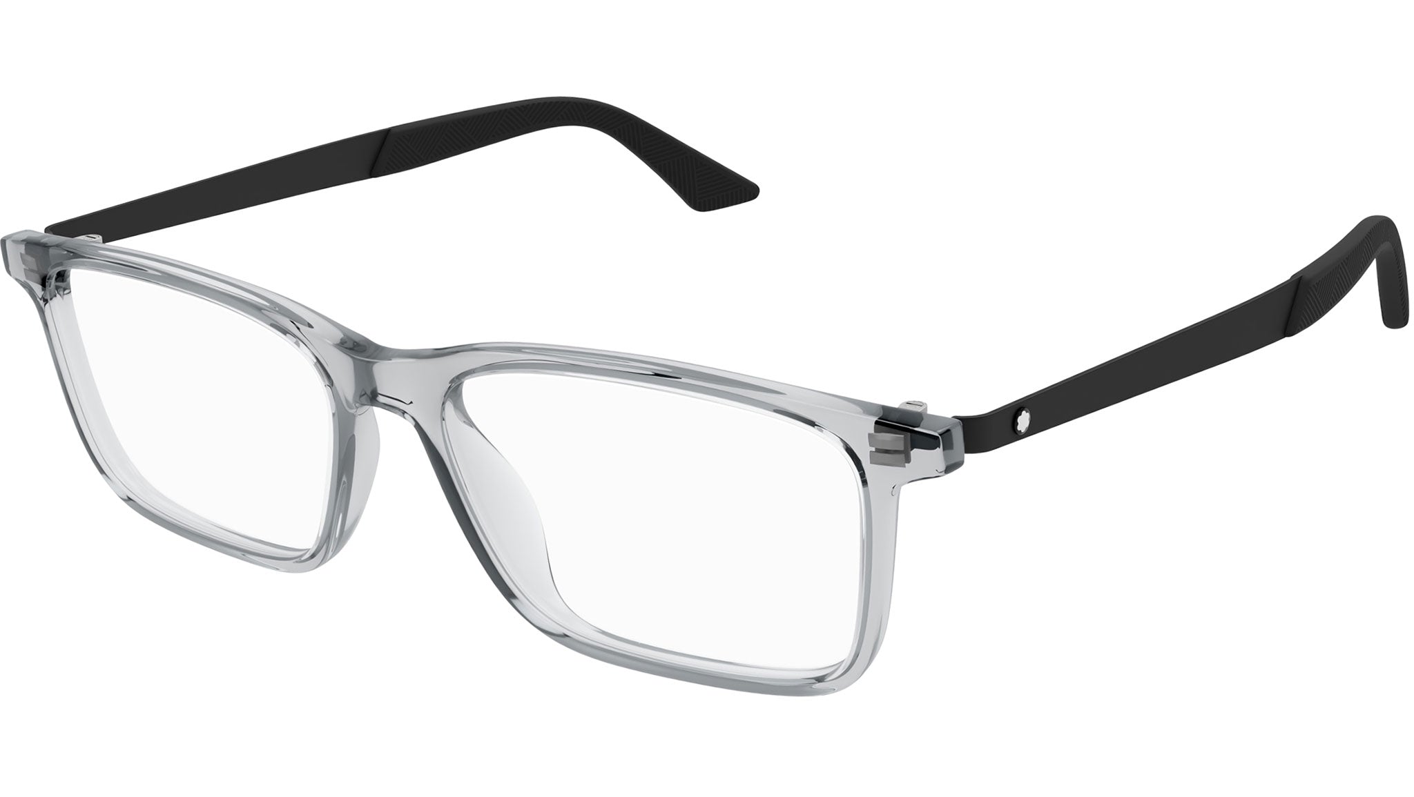Occhiali da vista MONTBLANC MB0333O Shiny transparent light grey