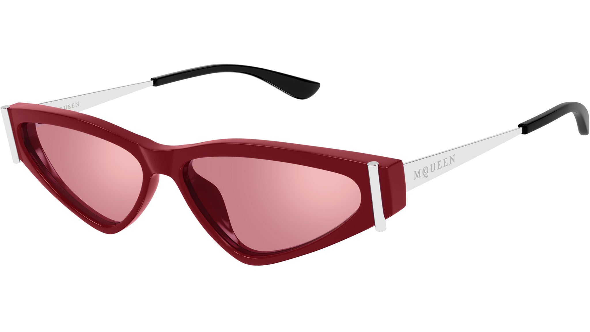 Occhiali da sole ALEXANDER MCQUEEN AM0493S Shiny solid red