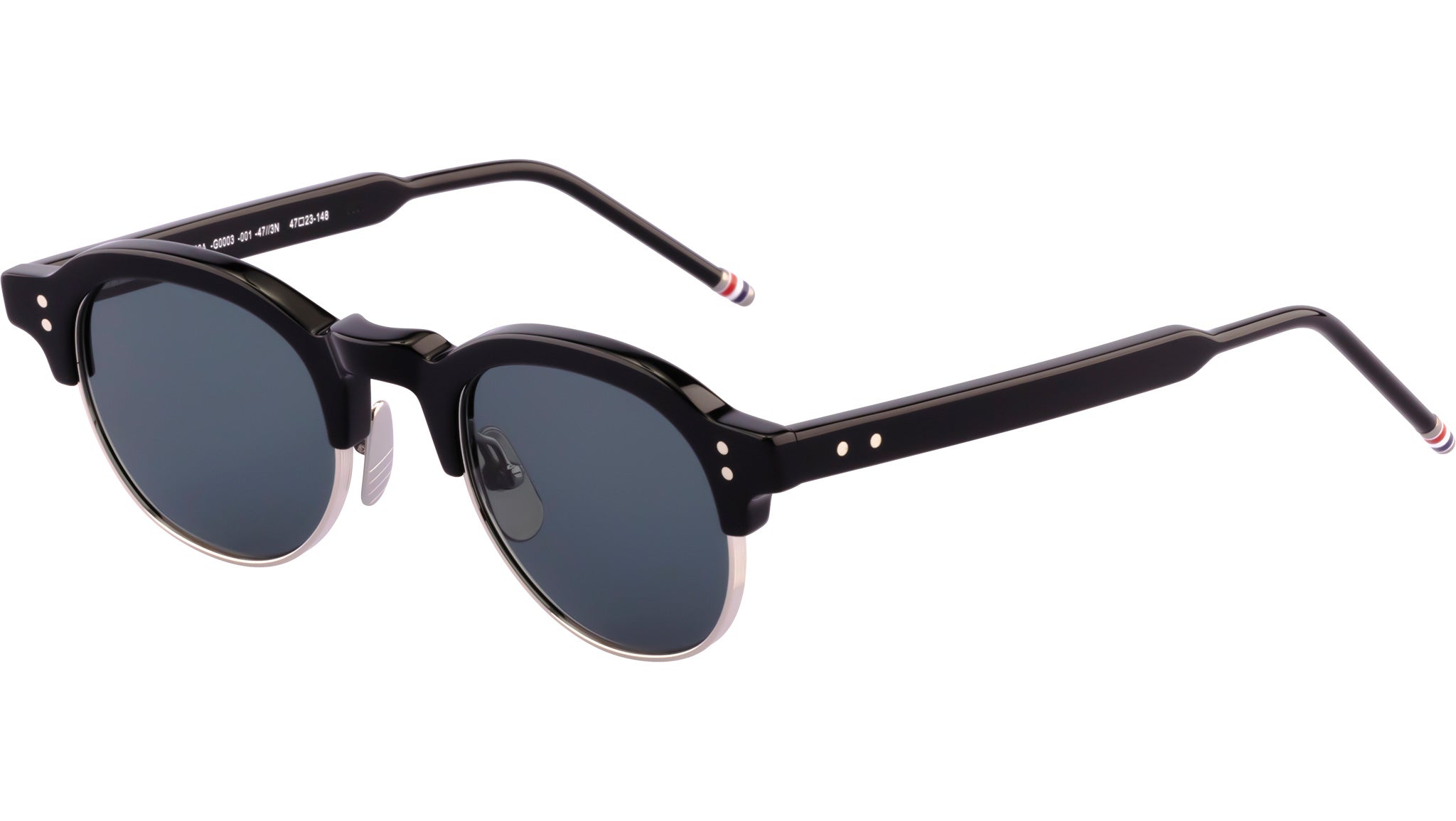 Occhiali THOM BROWNE UES920A Shiny black silver