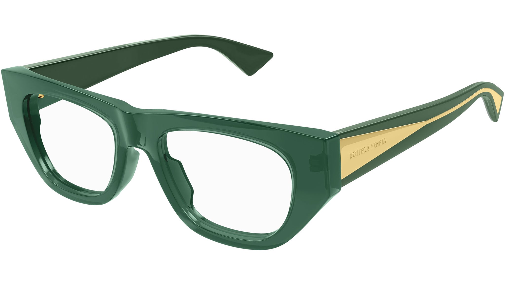 Occhiali da vista BOTTEGA VENETA BV1279O Shiny transparent bottle green