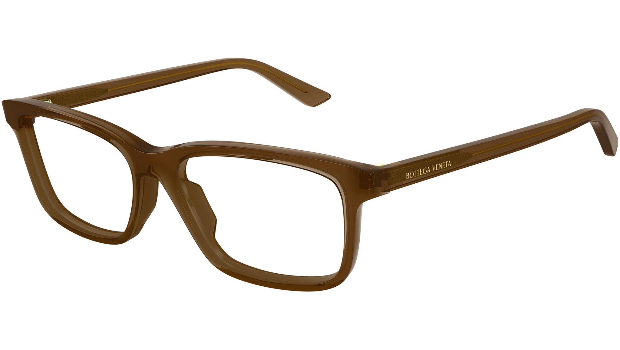 Occhiali da vista BOTTEGA VENETA BV1314O Shiny transparent brown