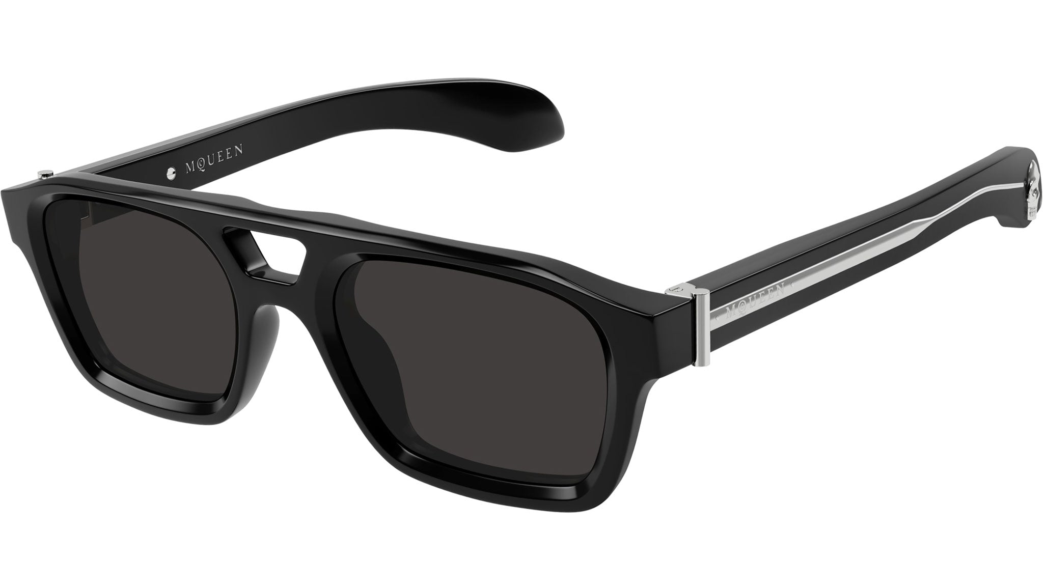 Occhiali da sole ALEXANDER MCQUEEN AM0505S Shiny solid black