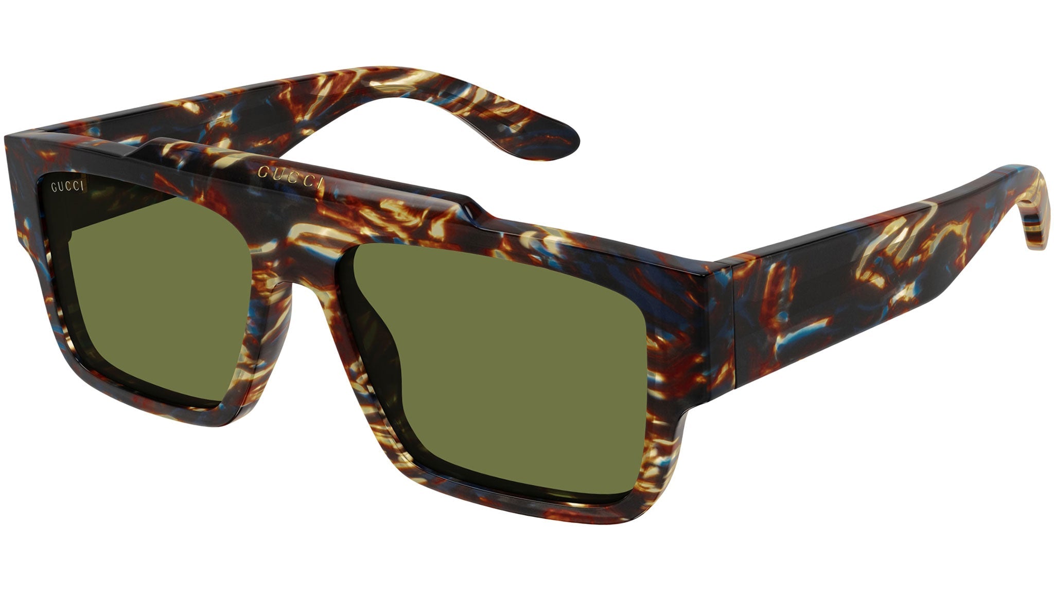 Occhiali da sole GUCCI GG1460S Shiny striped brown havana