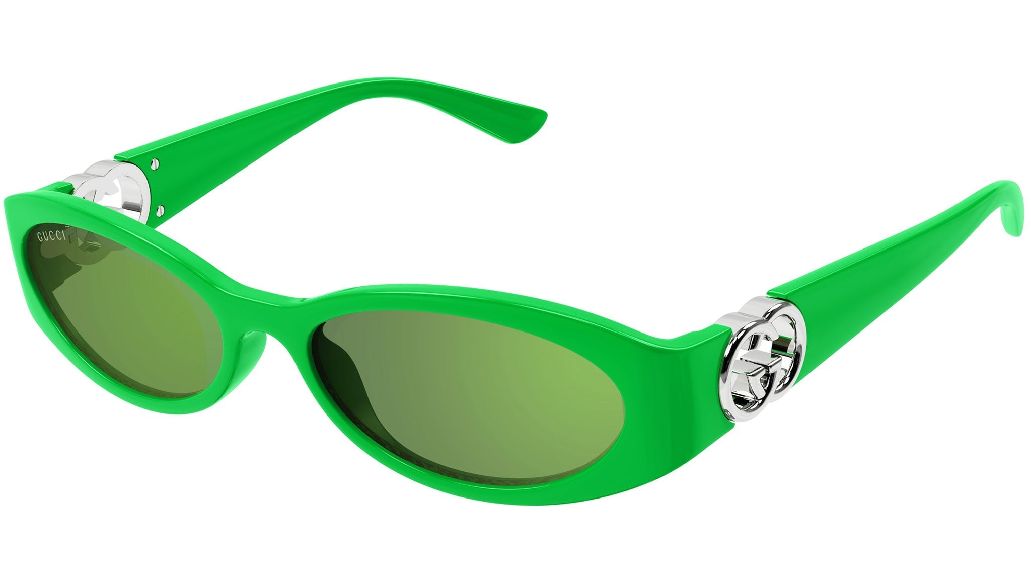 Occhiali da sole GUCCI GG1660S Shiny solid vivid green