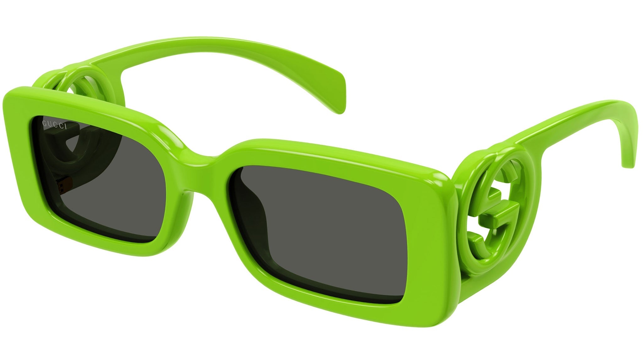 Occhiali da sole GUCCI GG1325S Shiny solid acid green
