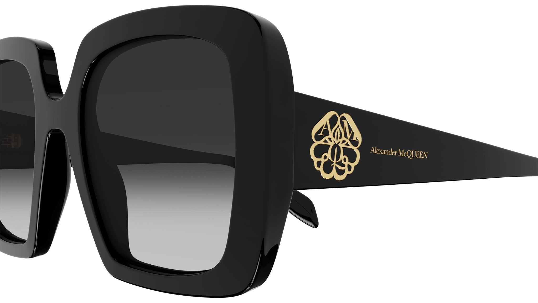 Occhiali da sole ALEXANDER MCQUEEN AM0378S Shiny black