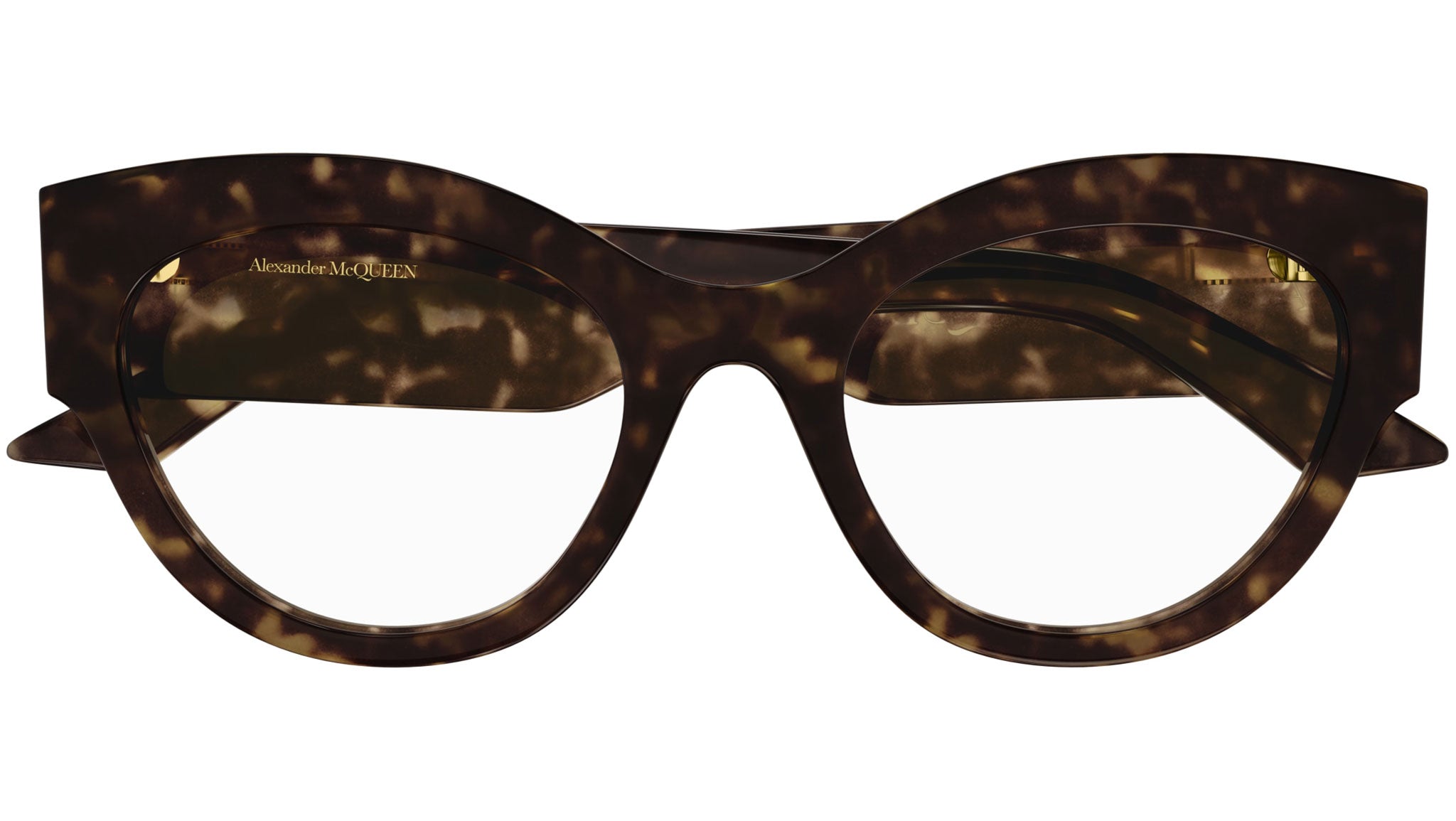Occhiali da vista ALEXANDER MCQUEEN AM0435O Shiny dark havana