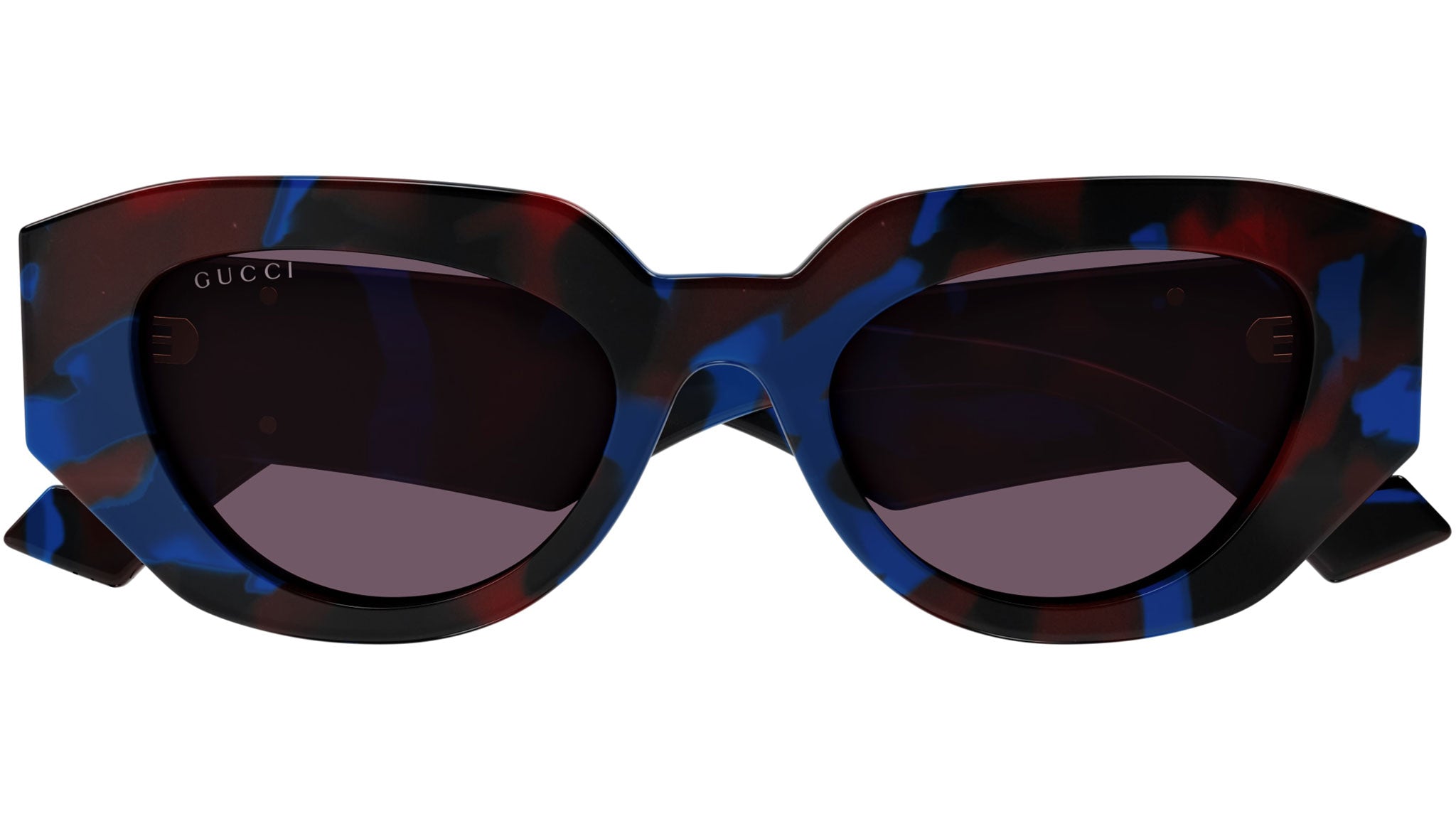 Occhiali da sole GUCCI GG1421S Shiny big spotted red and petrol havana