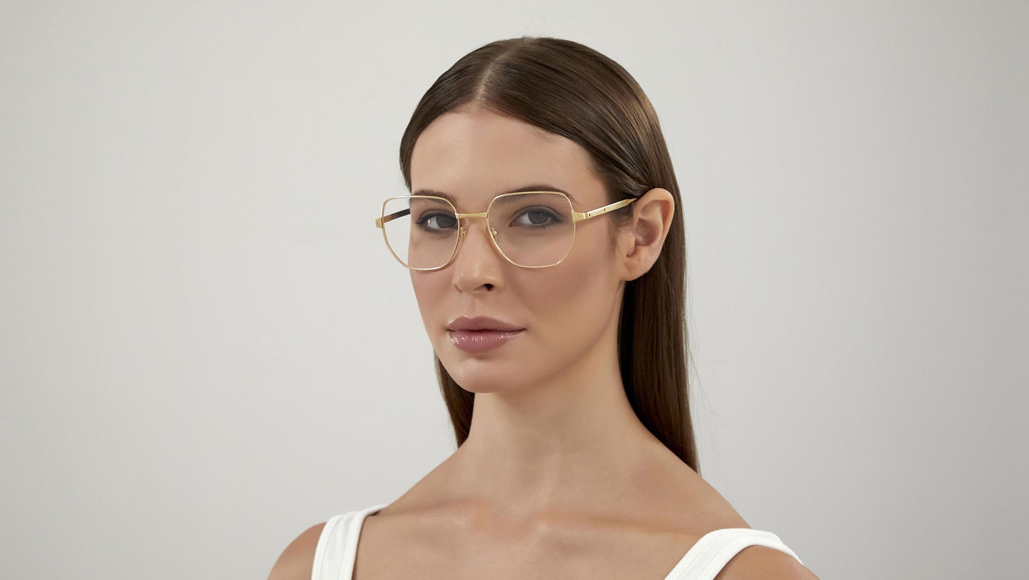 Occhiali da vista CARTIER CT0339O Smooth and brushed golden finish