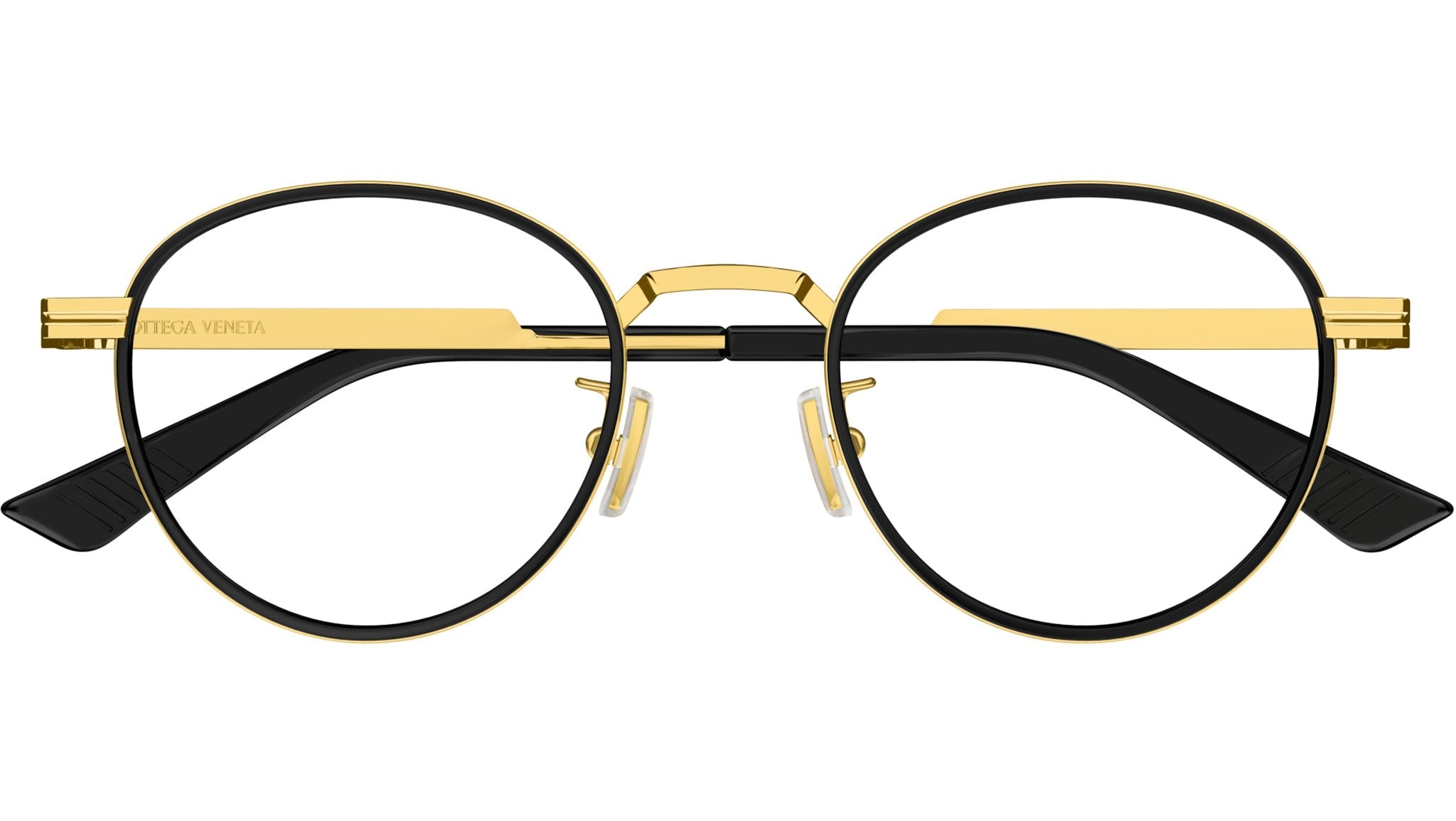 Occhiali da vista BOTTEGA VENETA BV1337OJ Shiny gold, shiny black windsor rim