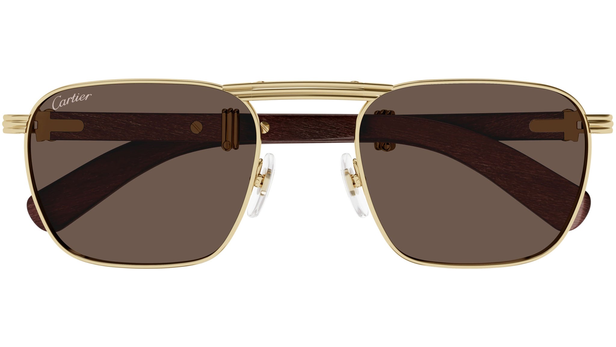 Occhiali da sole CARTIER CT0428S Smooth golden finish