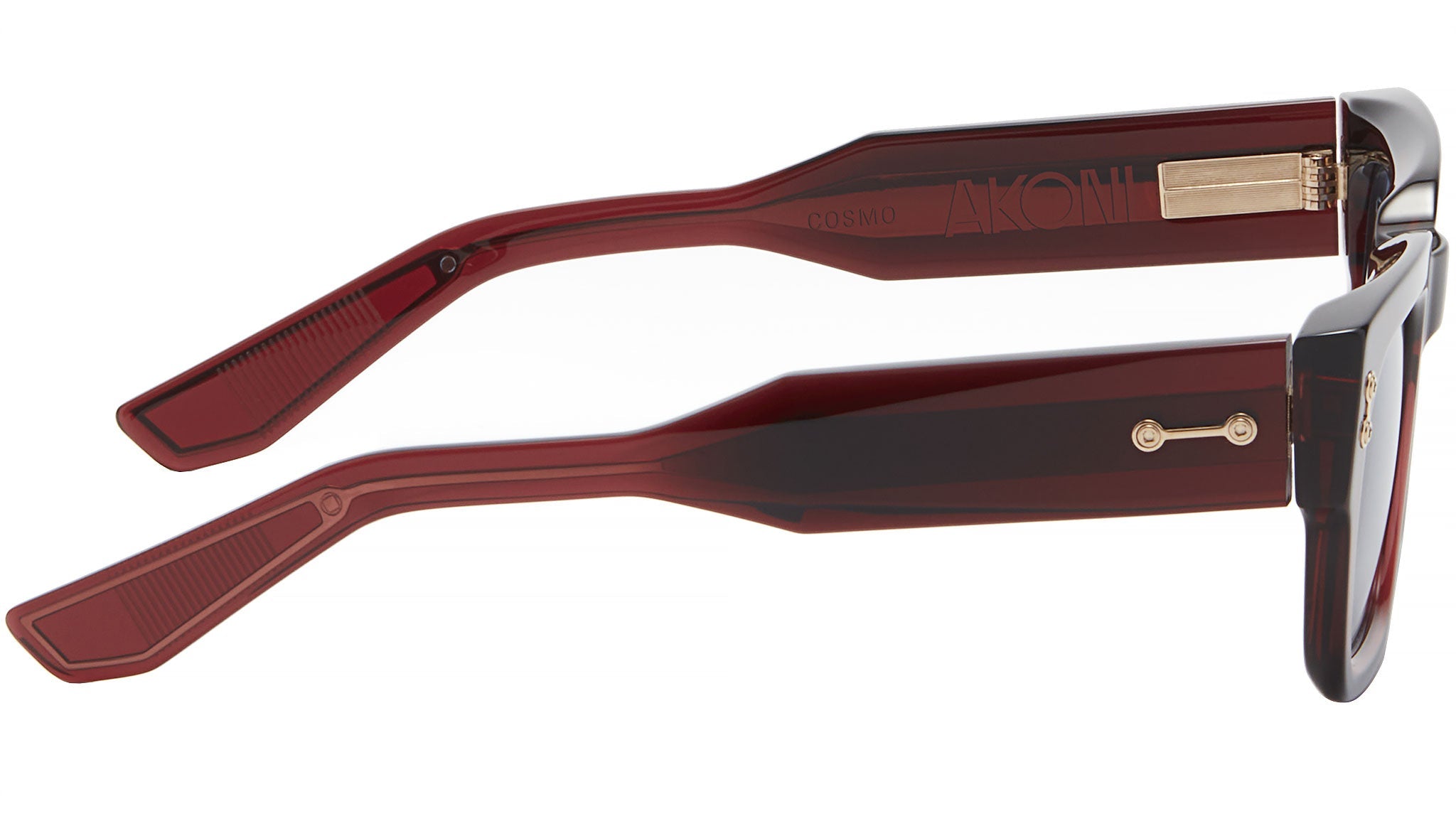 Occhiali AKONI Cosmo Crystal burgundy white gold