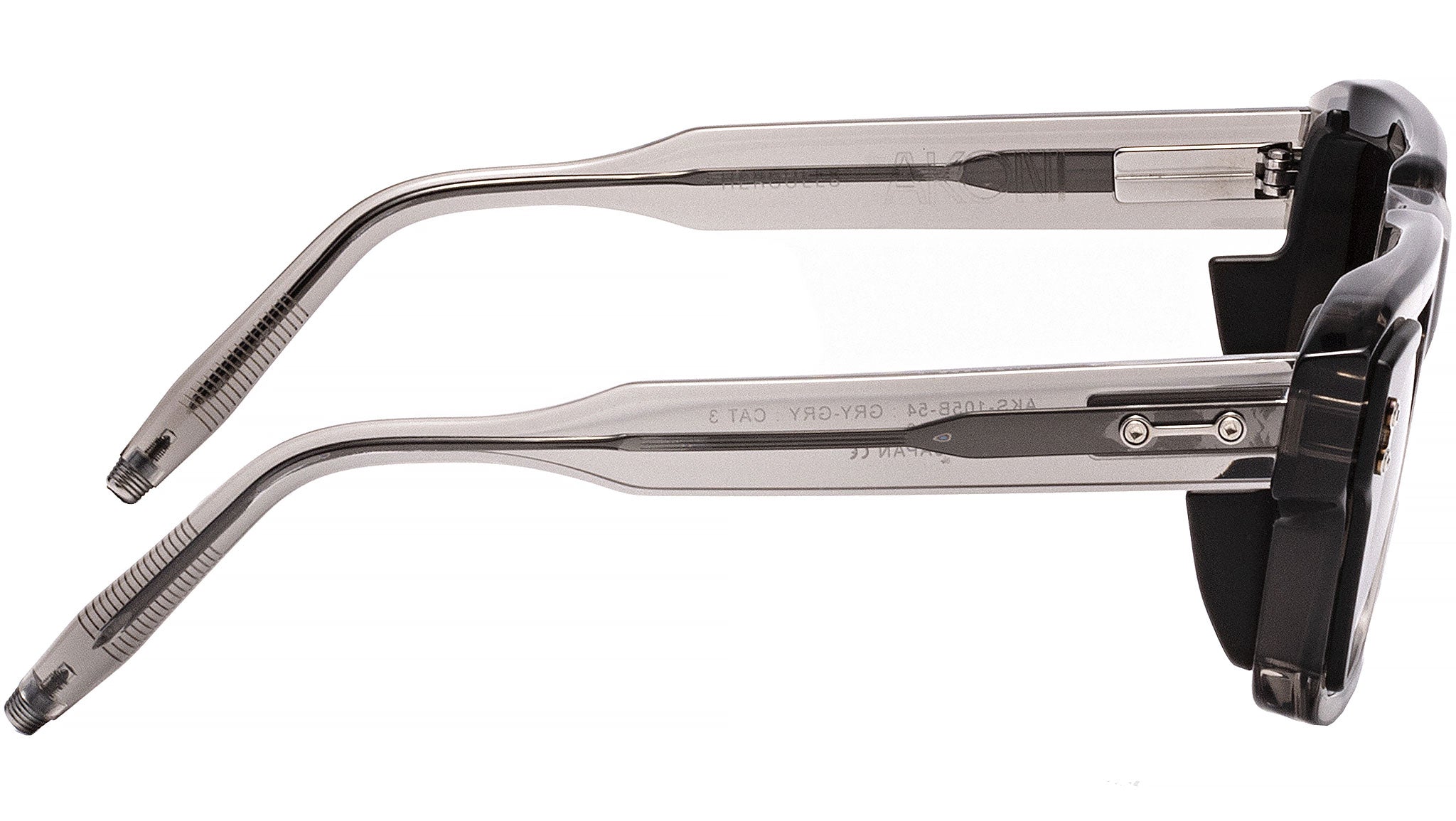 Occhiali AKONI Hercules Dark grey crystal grey crystal side shield