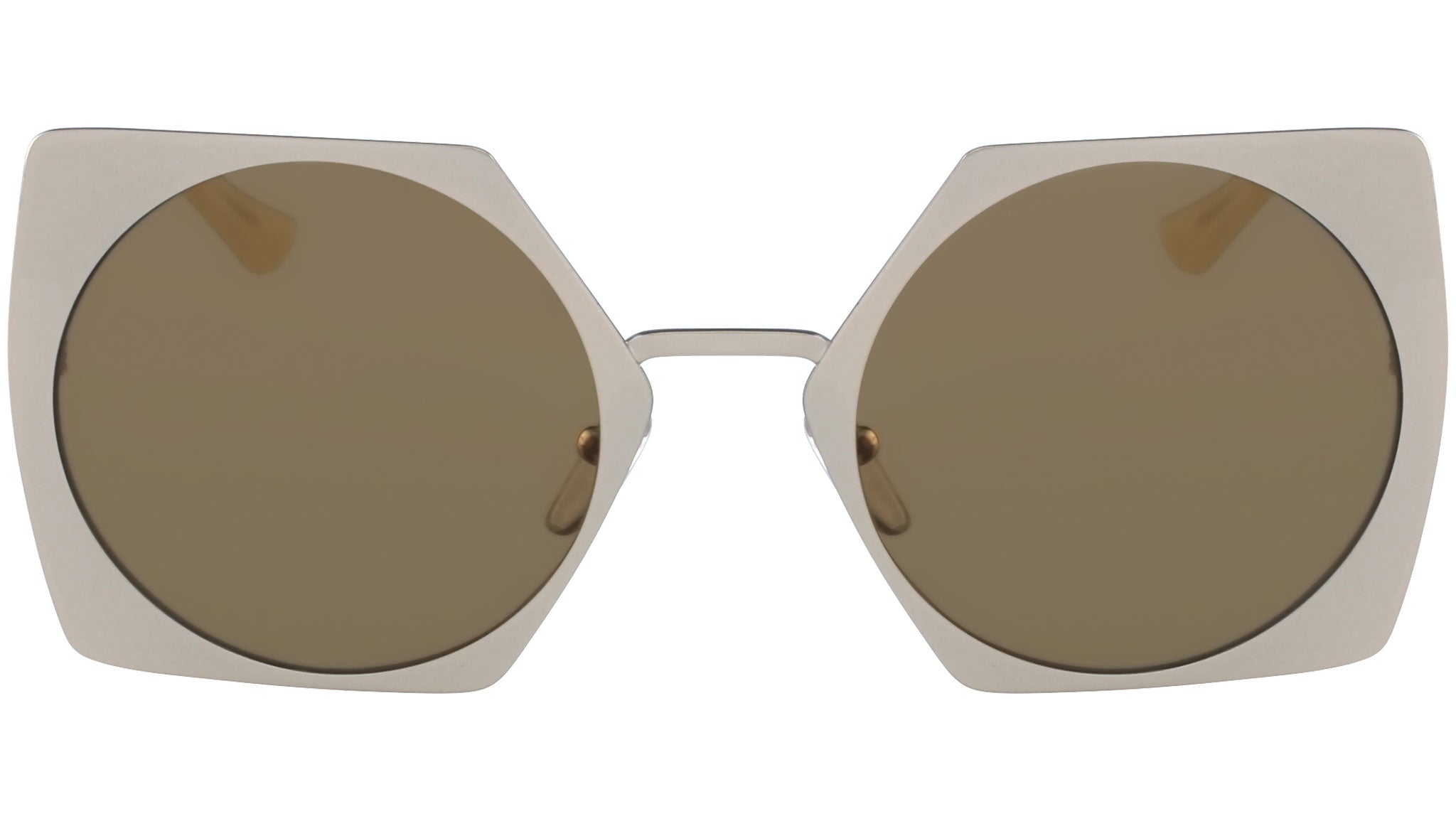 occhiali da sole MARNI ME105S Outside beige and inside yellow gold