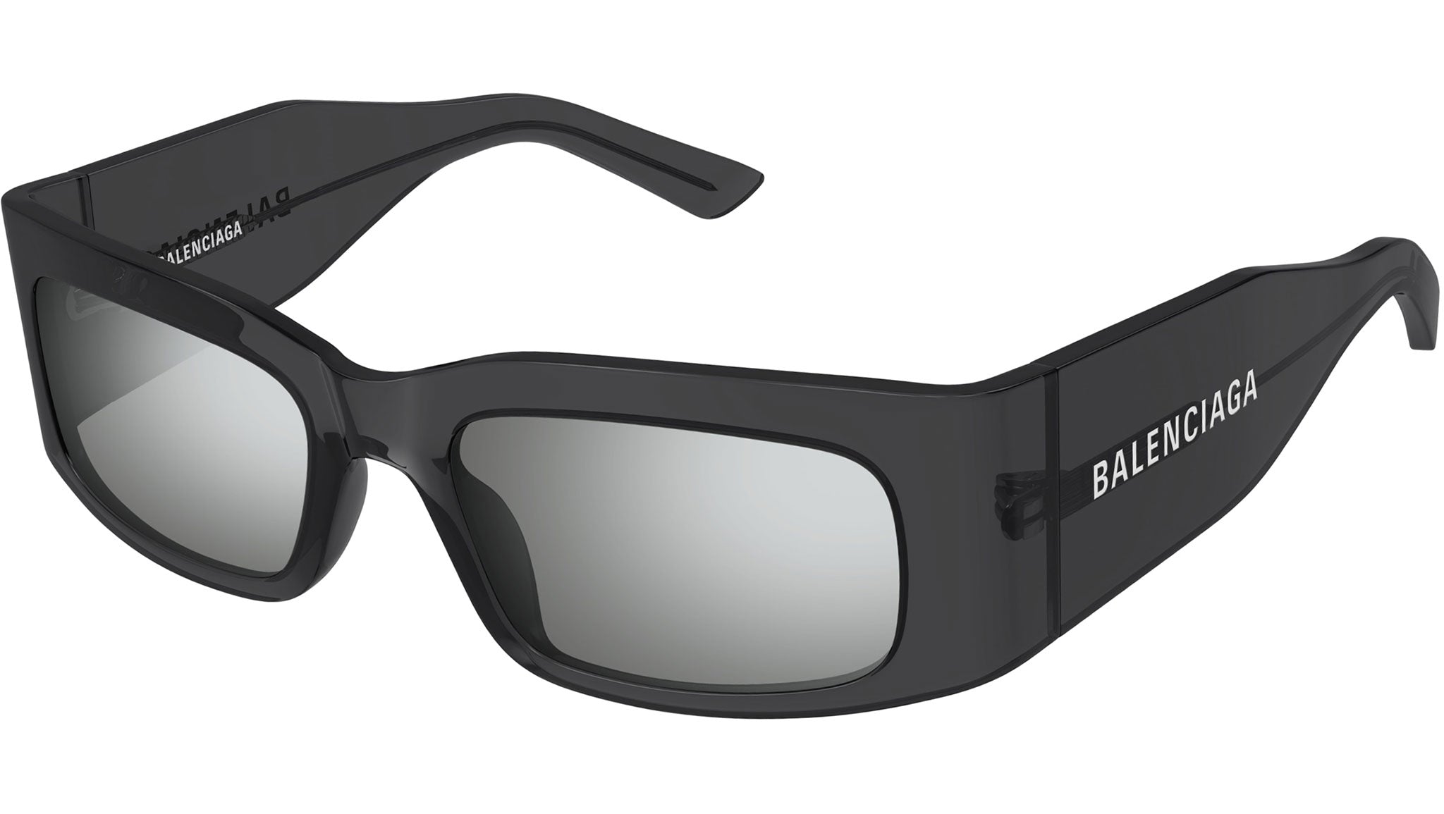 Occhiali da sole BALENCIAGA BB0328S Shiny transparent dark grey
