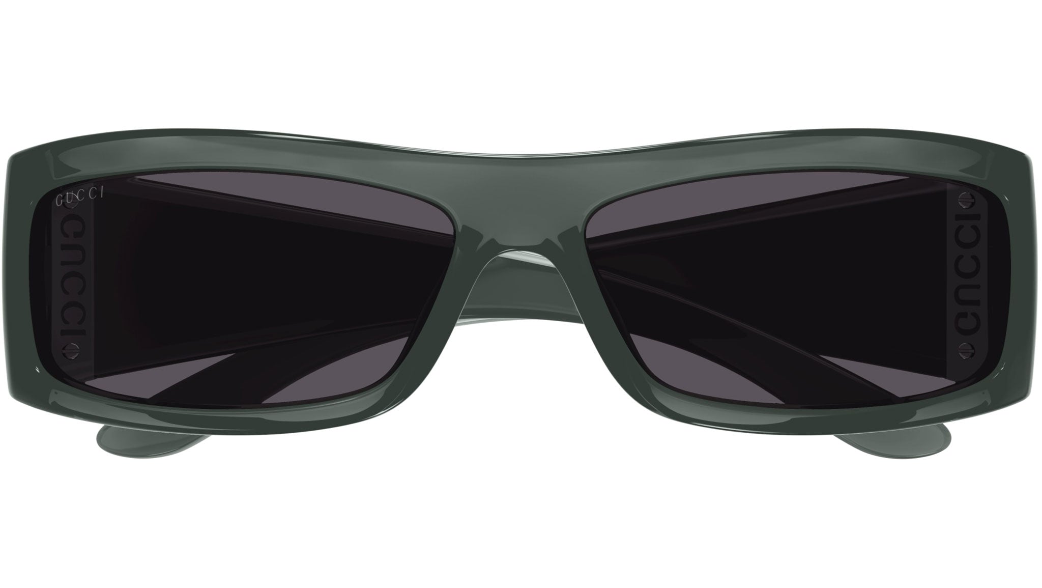 Occhiali da sole GUCCI GG1492S Shiny transparent olive green