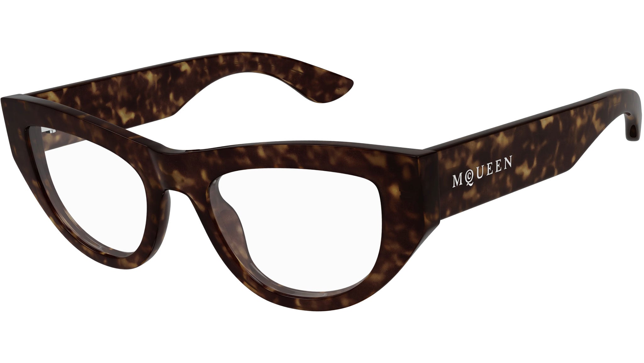 Occhiali da vista ALEXANDER MCQUEEN AM0512O Shiny dark havana