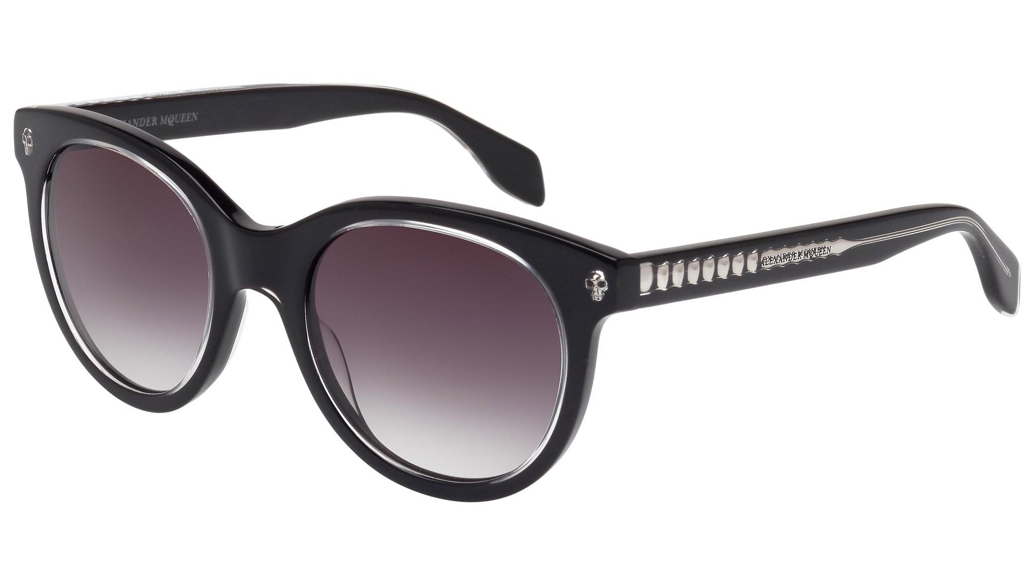 Occhiali ALEXANDER MCQUEEN AM0024S Crystal and shiny black