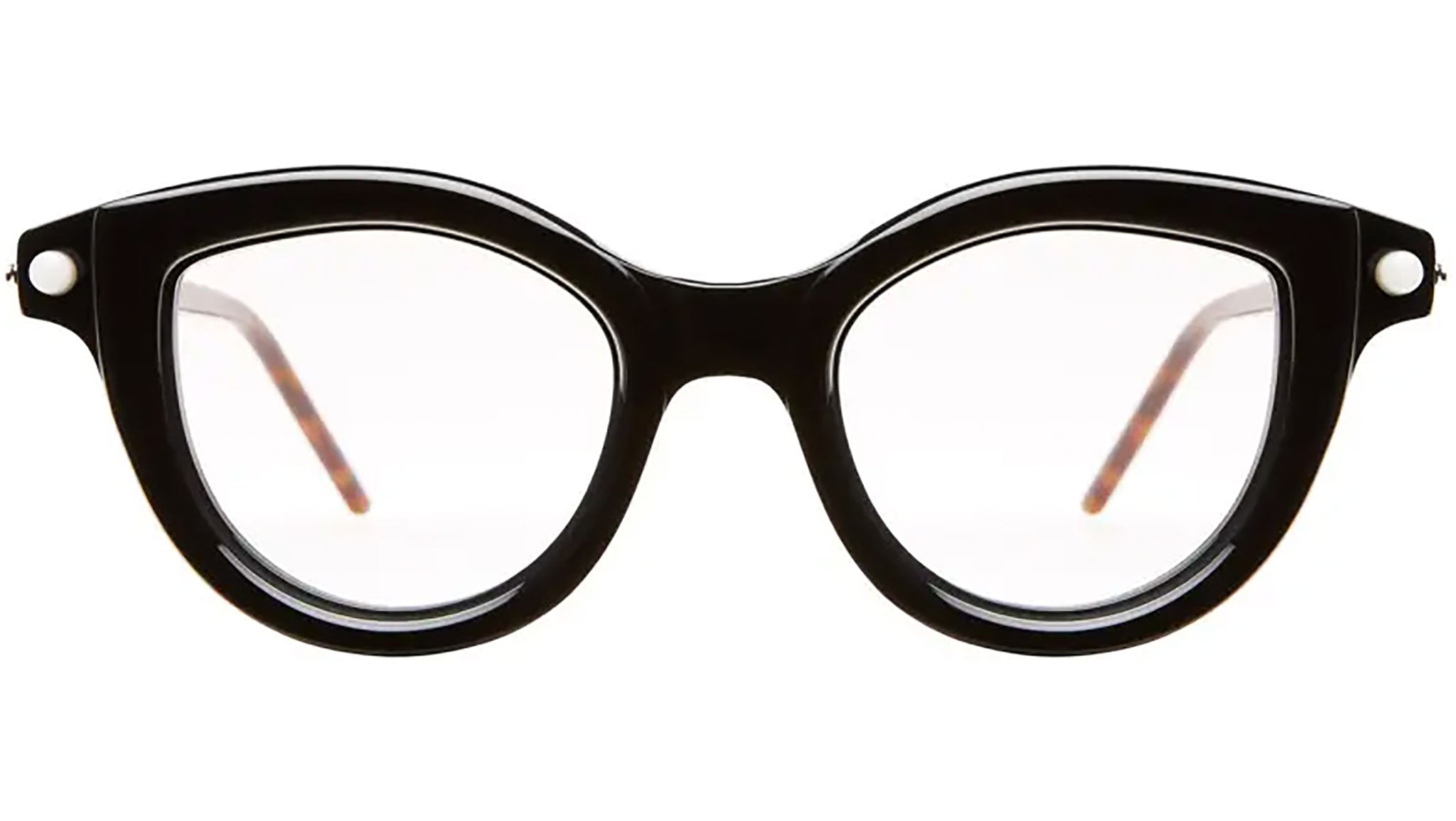 Occhiali da vista KUBORAUM P7 Black shine red tortoise