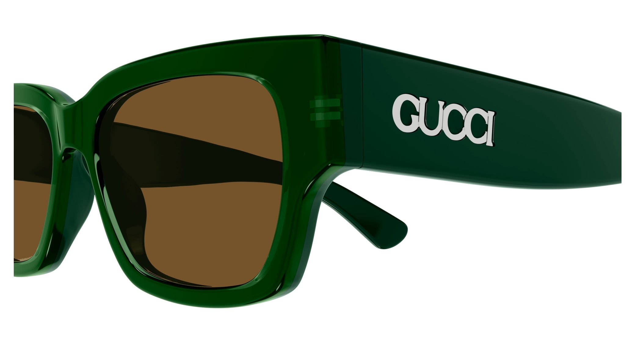 Occhiali da sole GUCCI GG1794S Shiny bilayer transparent acid green + solid green