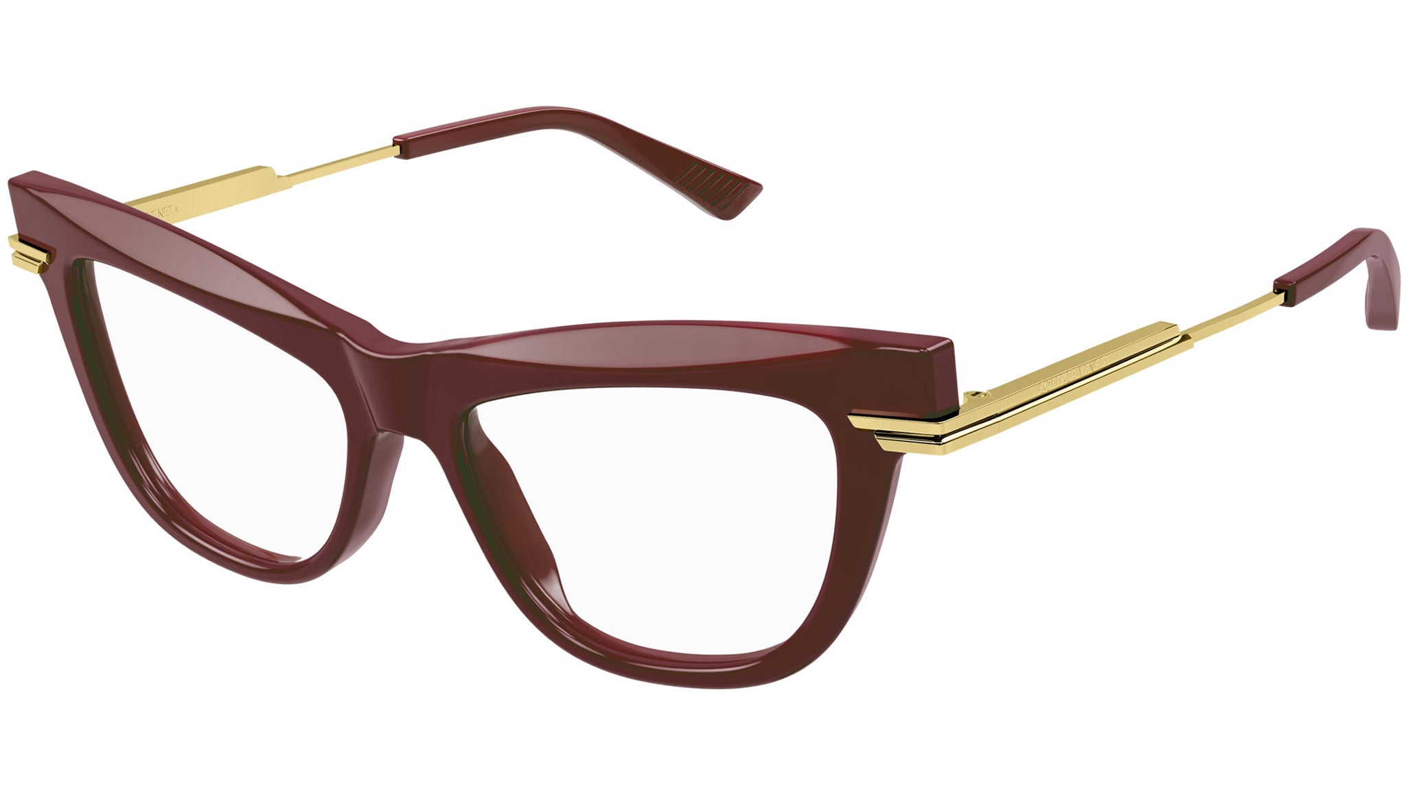 Occhiali da vista BOTTEGA VENETA BV1266O Shiny solid burgundy