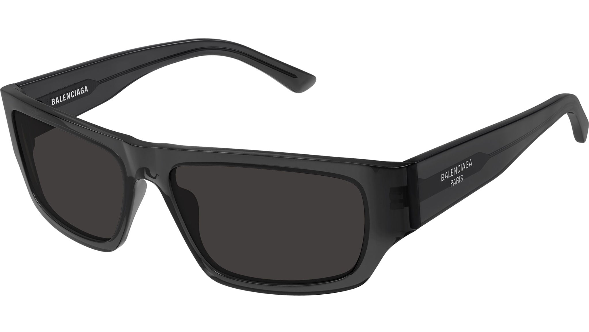 Occhiali da sole BALENCIAGA BB0366S Shiny transparent dark grey