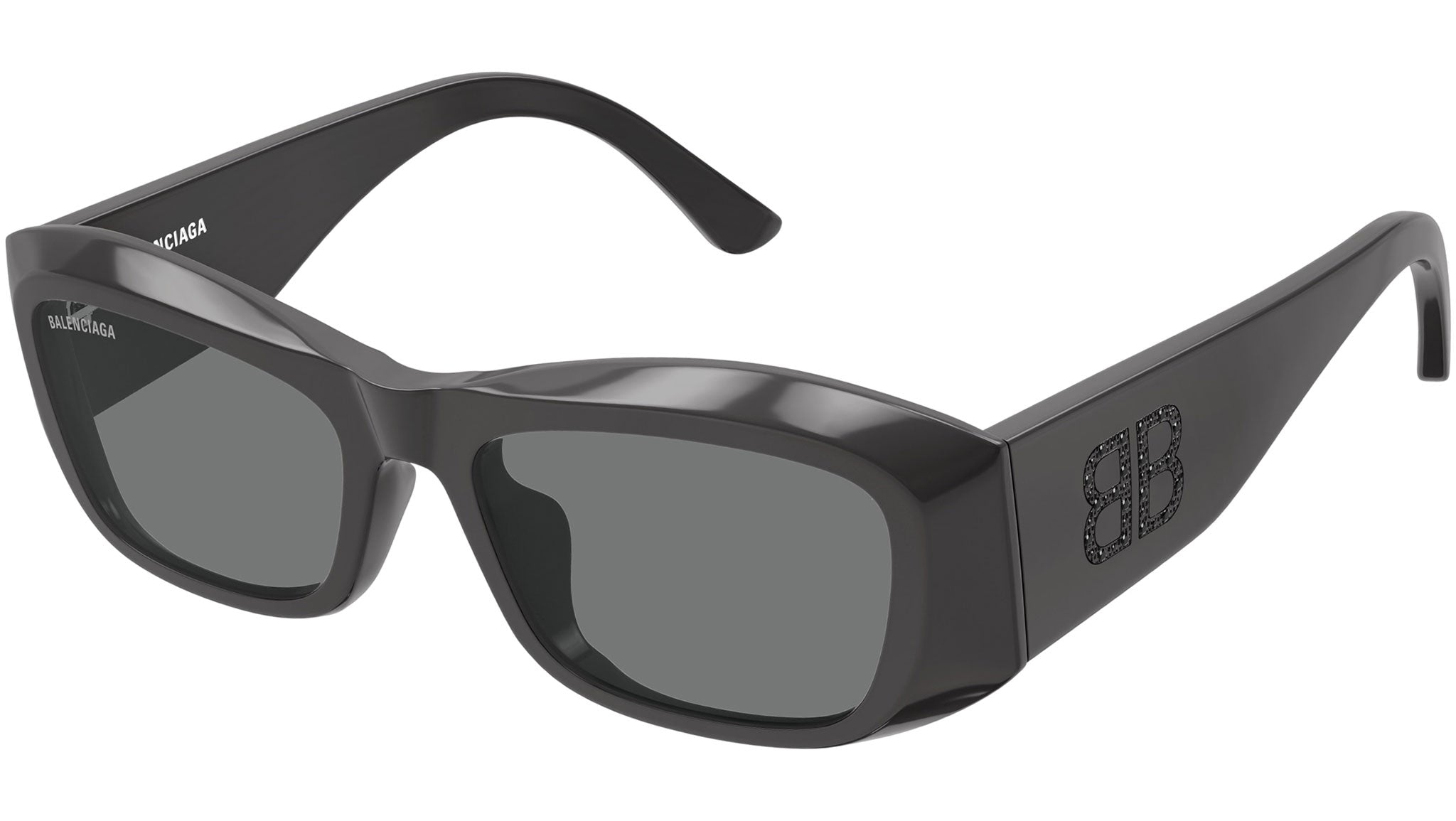 Occhiali da sole BALENCIAGA BB0397SA Shiny solid dark grey