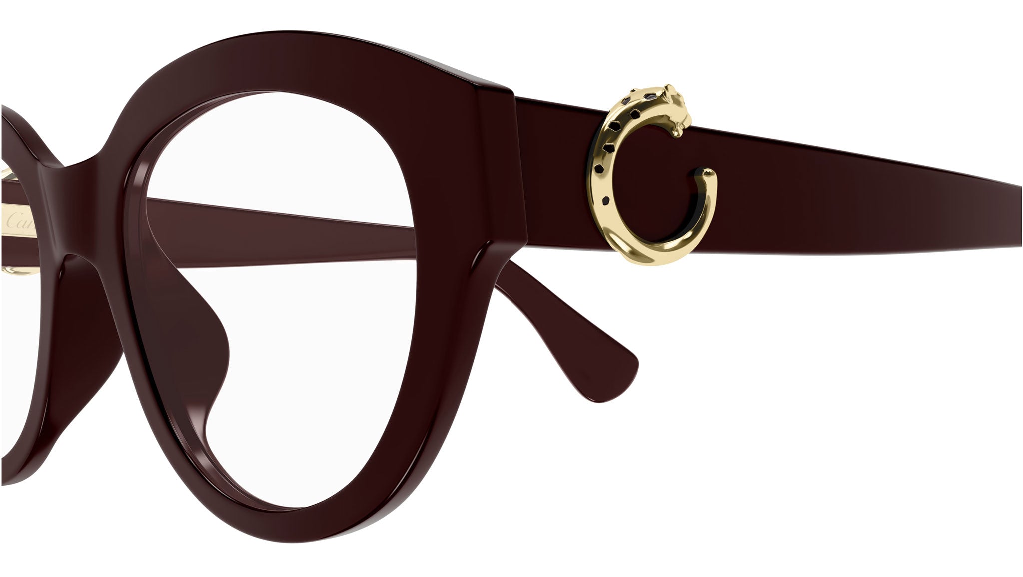 Occhiali da vista CARTIER CT0567O Shiny solid dark wine red