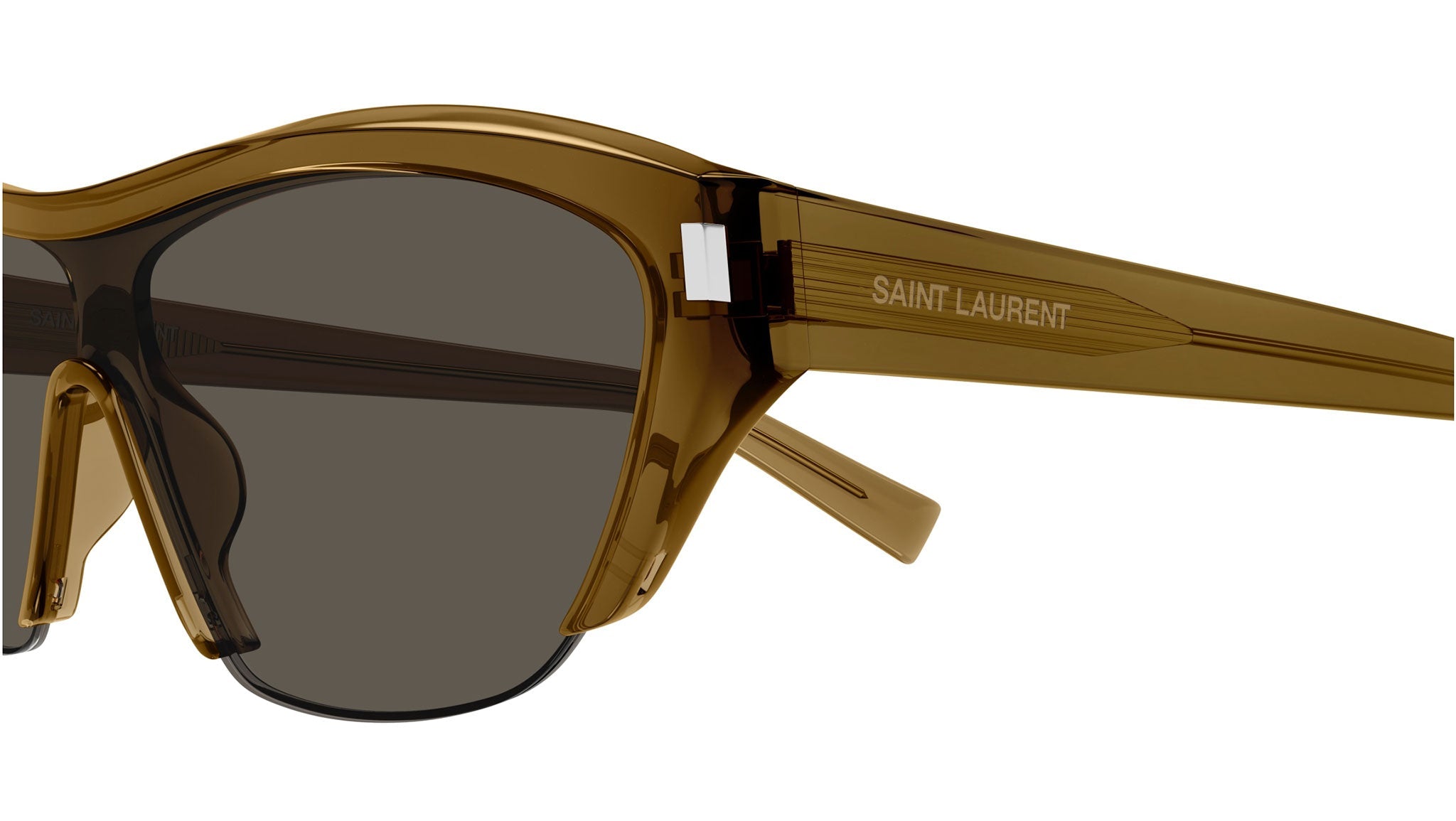 Occhiali da sole SAINT LAURENT SL704 Shiny transparent cognac brown