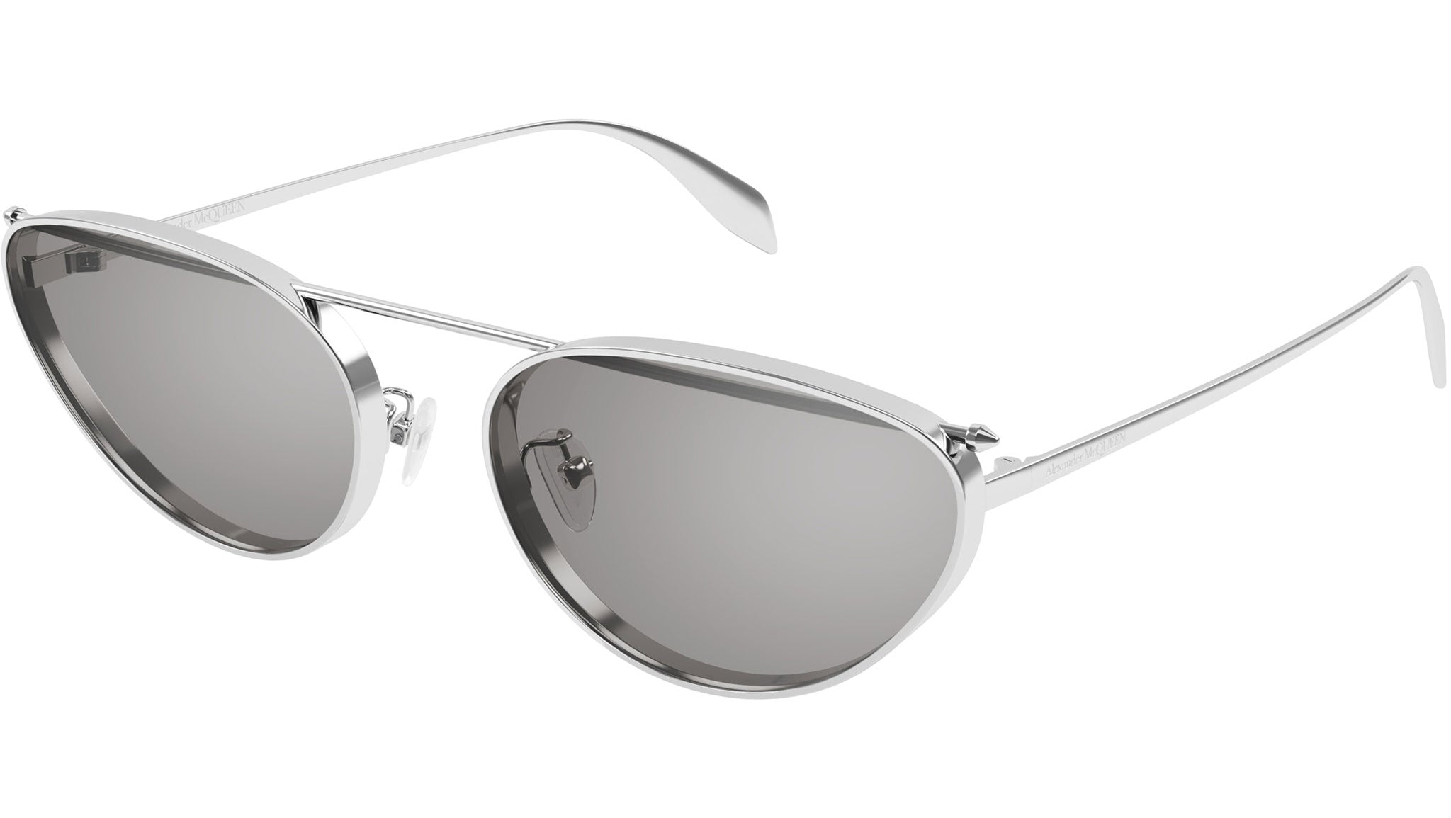 Occhiali da sole ALEXANDER MCQUEEN AM0424S Shiny silver
