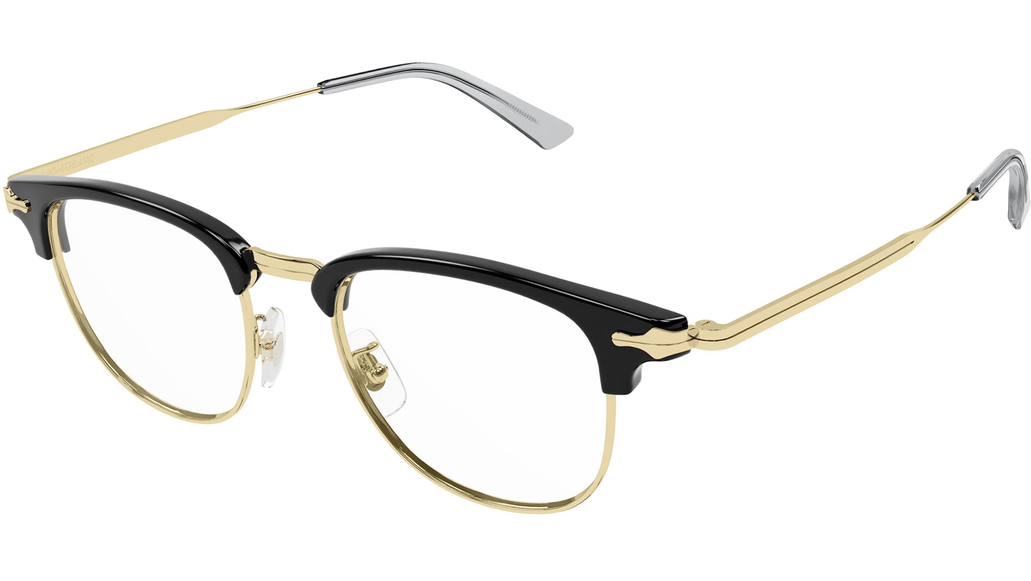 Occhiali da vista MONTBLANC MB0364O Shiny endura gold, shiny black ciliar