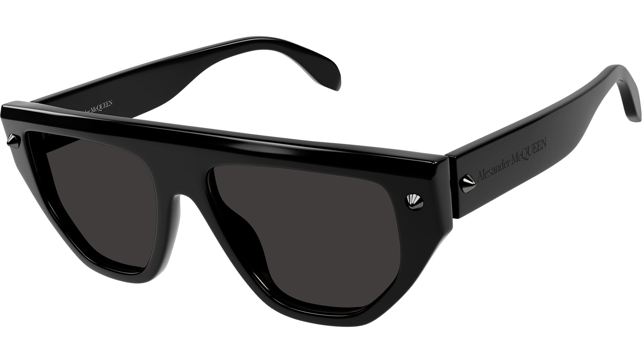 Occhiali da sole ALEXANDER MCQUEEN AM0408S Shiny solid black