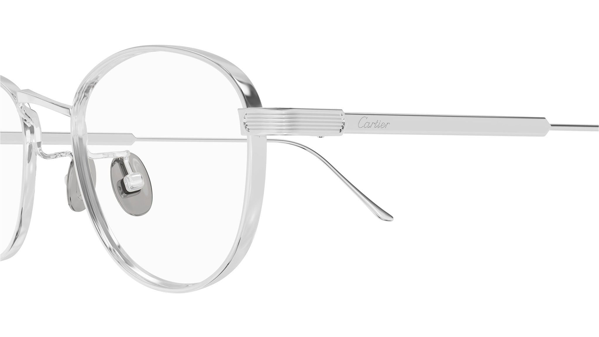 Occhiali da vista CARTIER CT0562OA Smooth platinum finish