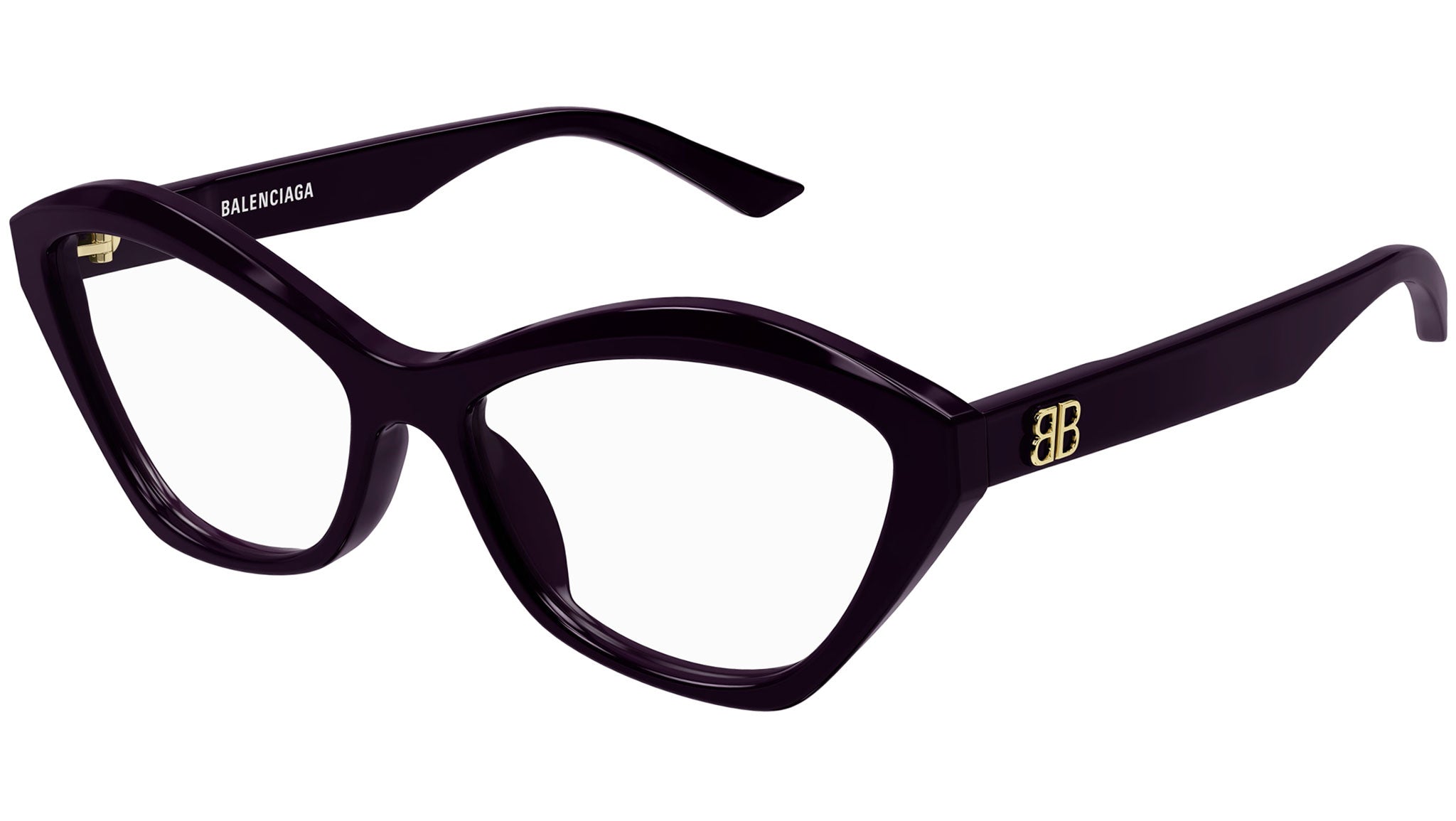Occhiali da vista BALENCIAGA BB0341O Shiny solid dark purple