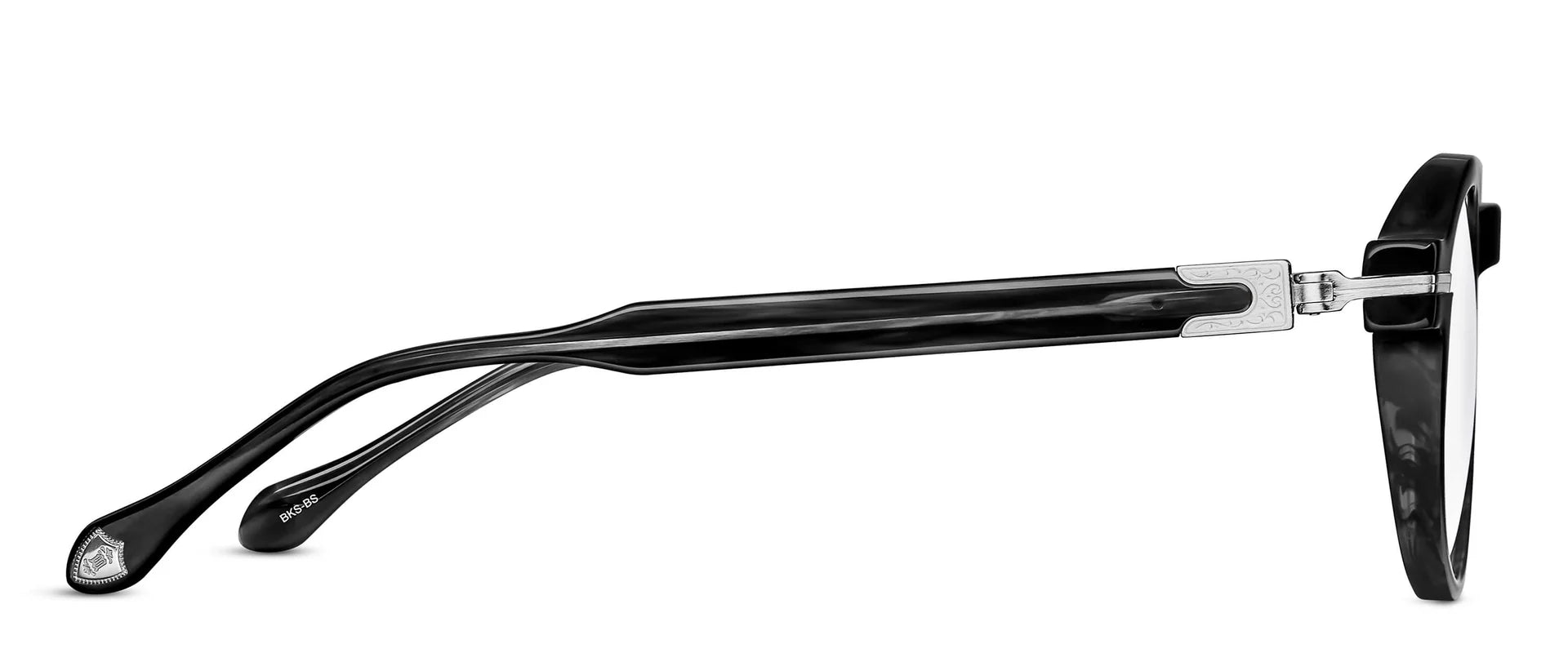 Occhiali da vista MATSUDA M2050 Black Stripe - Brushed Silver