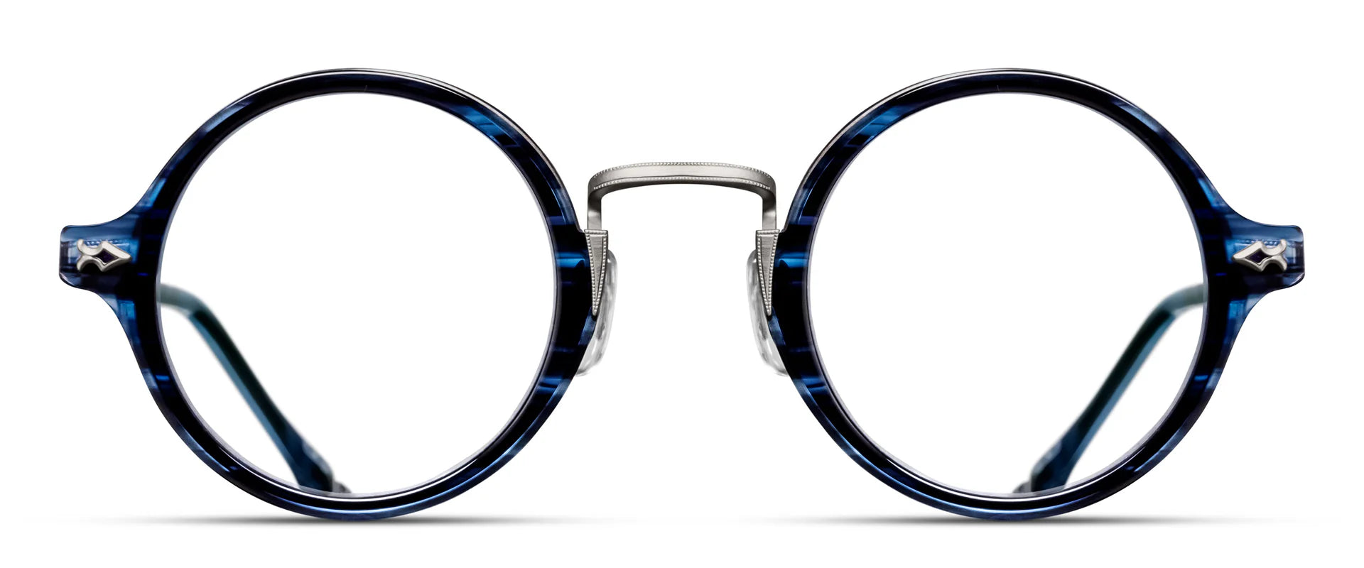 Occhiali da vista MATSUDA M3127 Antique Silver Blue Demi