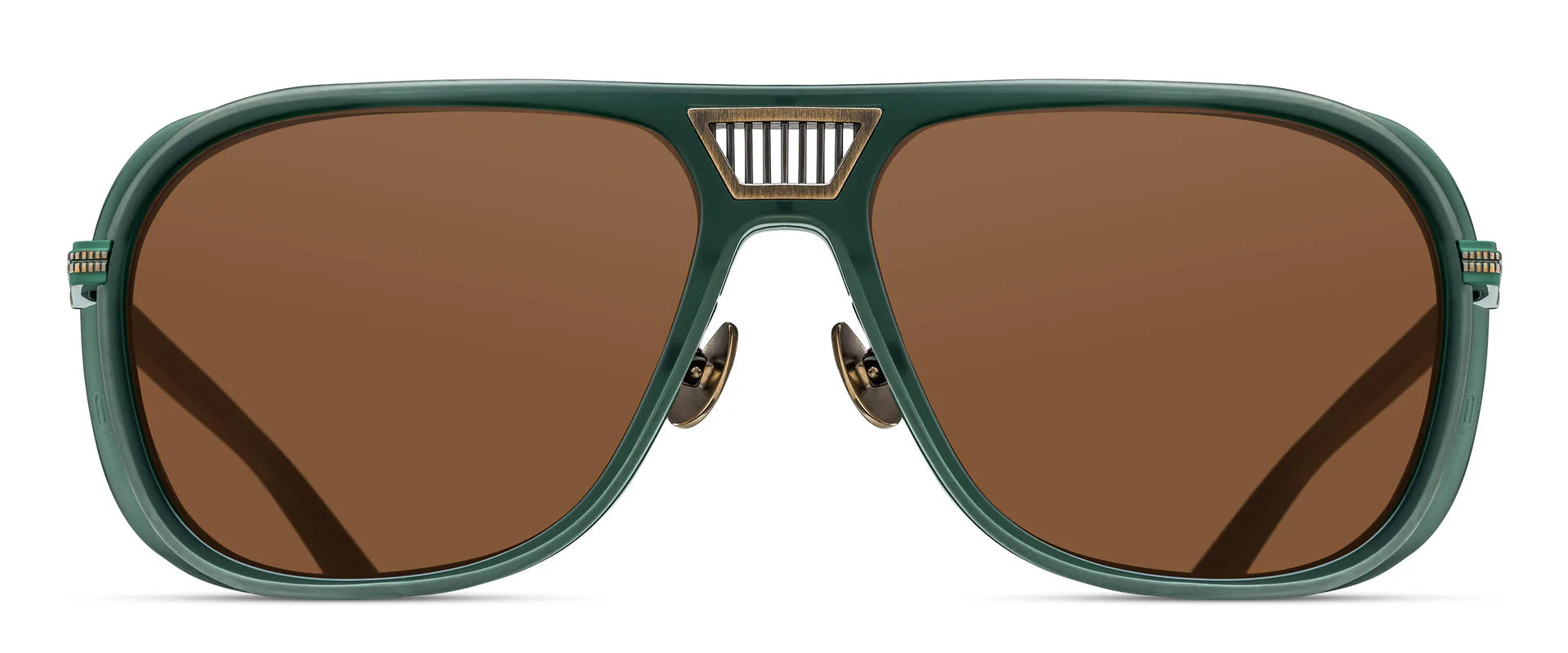 Occhiali da sole MATSUDA M3023-V2 ANTIQUE GOLD- MATTE BOTTLE GREEN