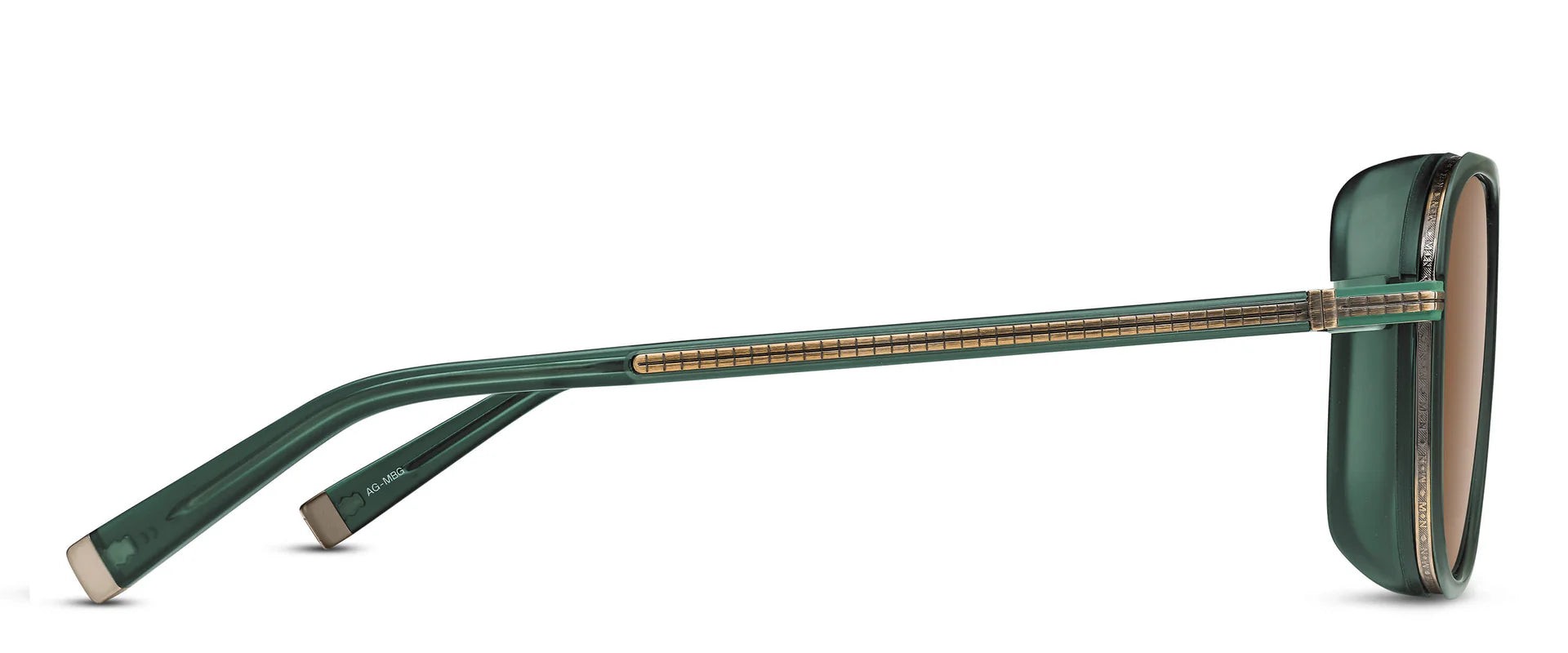 Occhiali da sole MATSUDA M3023-V2 ANTIQUE GOLD- MATTE BOTTLE GREEN