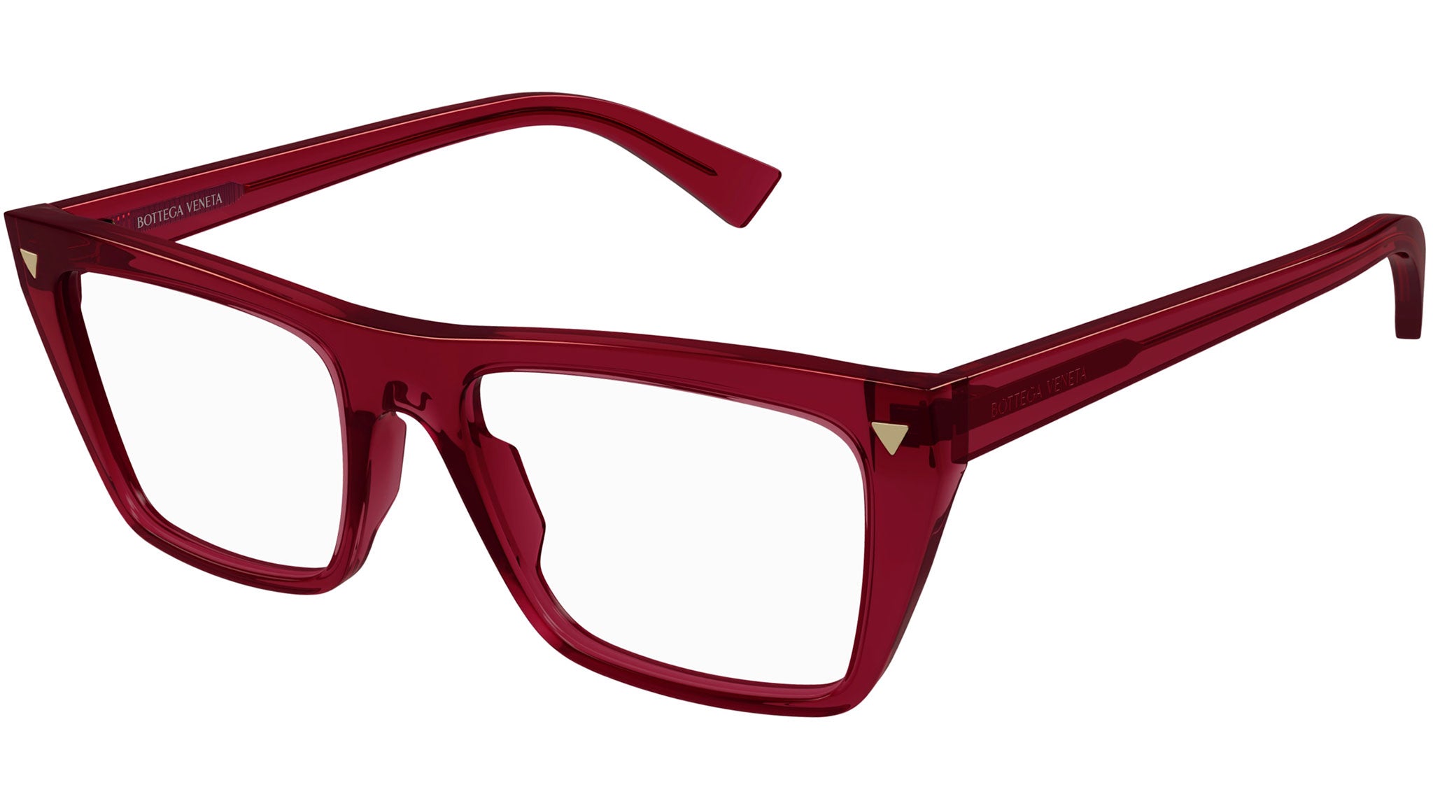 Occhiali da vista BOTTEGA VENETA BV1258O Shiny transparent burgundy